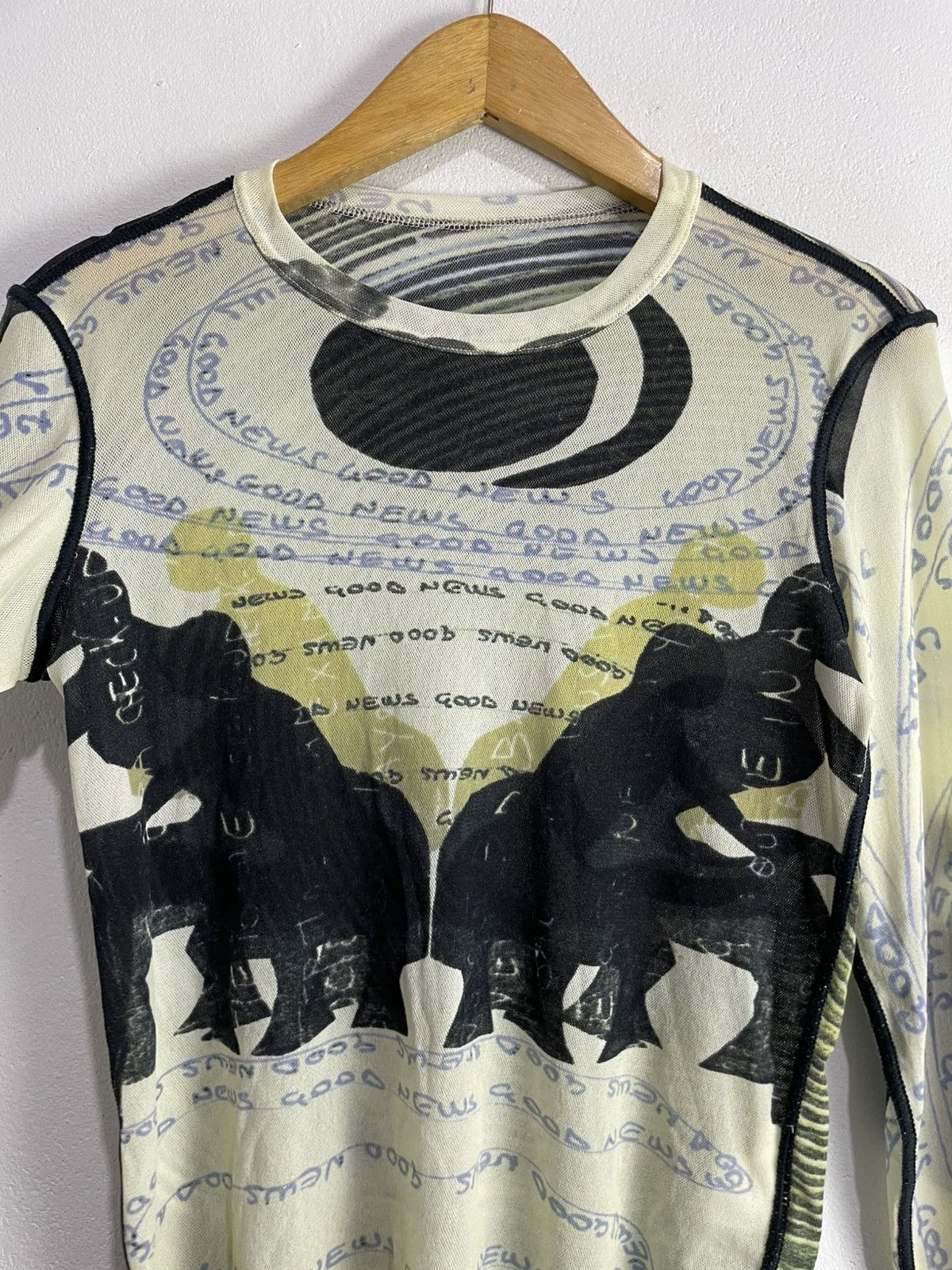 Japanese Brand Mysnc Transparent Mesh Top longsleeve Jpg style Size M / US 6-8 / IT 42-44 - 4 Thumbnail