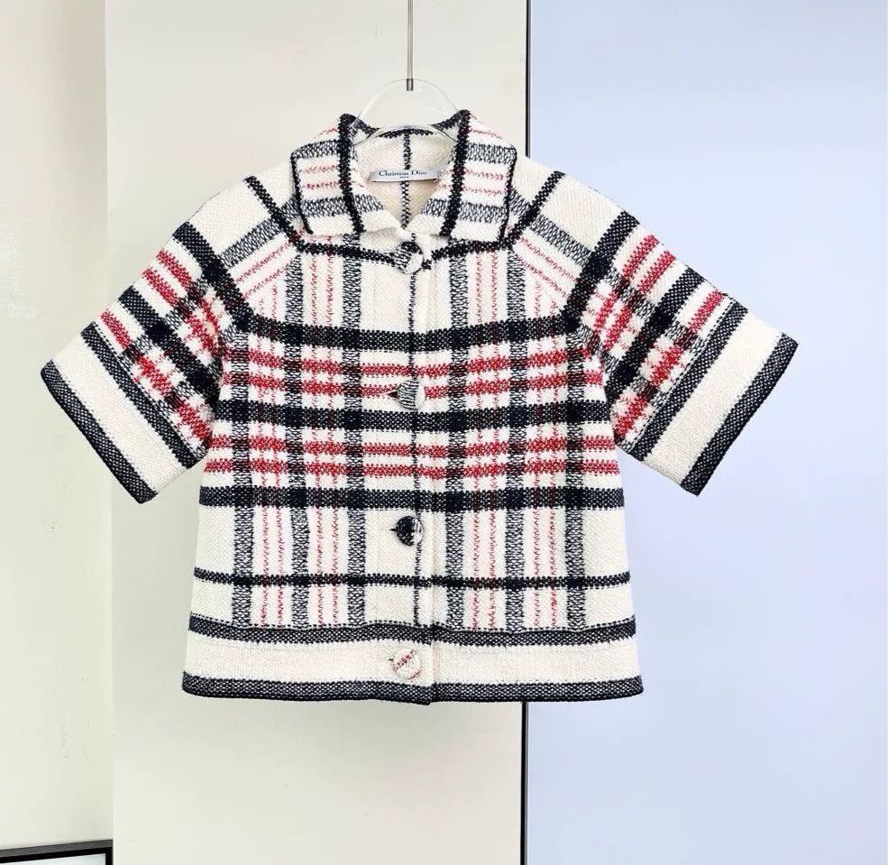 Dior Dior Plaid Short-Sleeve Jacket 38 Size S / US 4 / IT 40 - 1 Thumbnail