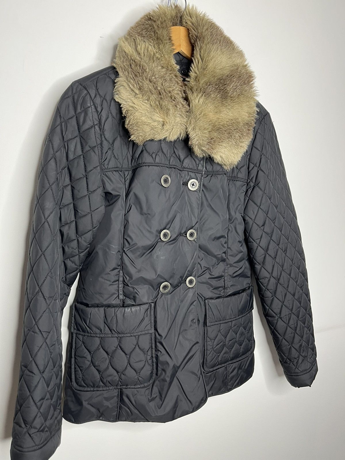 DKNY × Donna Karan × Vintage Vintage 90’s DKNY Wool Long Coat Size M / US 6-8 / IT 42-44 - 2 Thumbnail