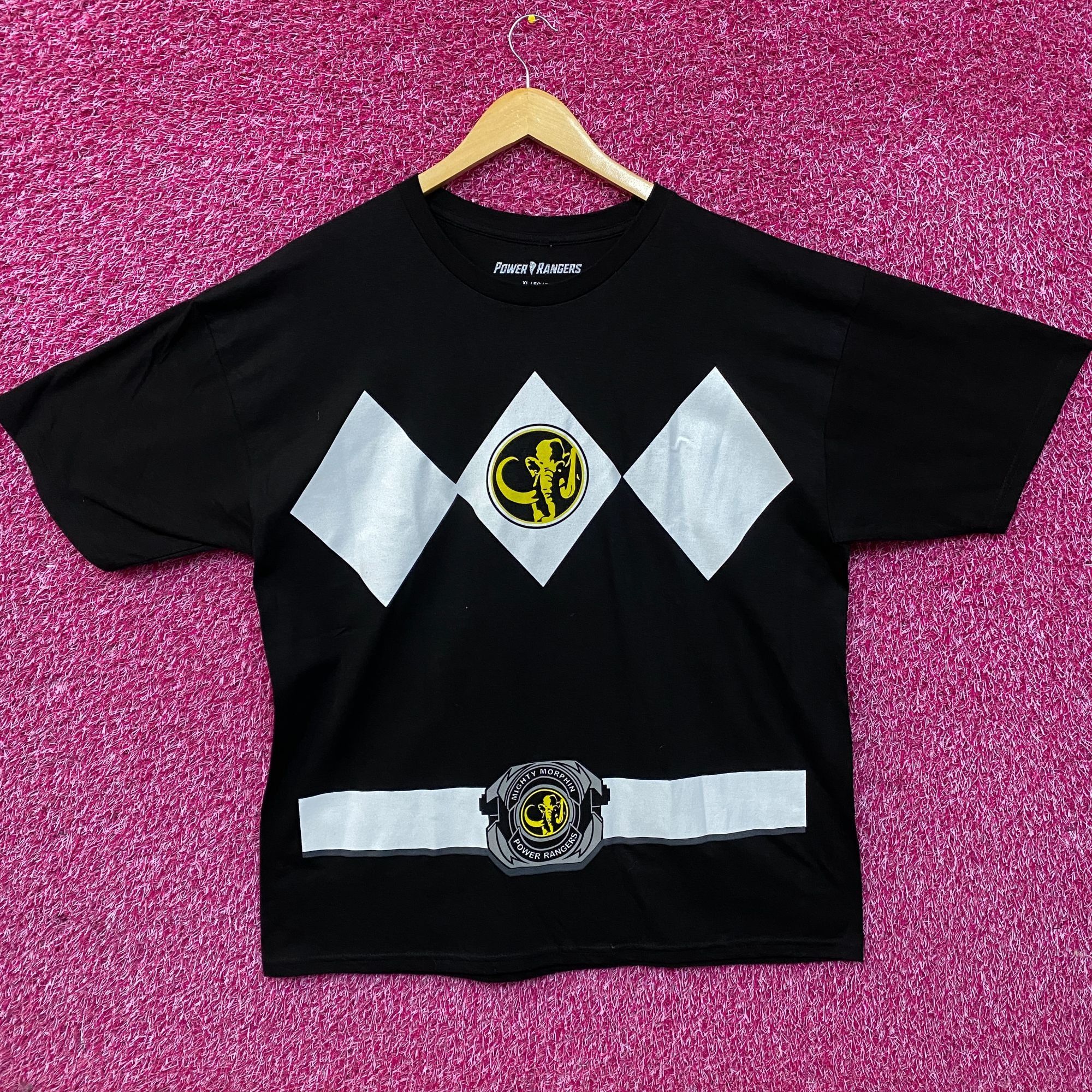Other The Mighty Morphin Power Rangers Black Power Ranger T-Shirt Size US XL / EU 56 / 4 - 1 Thumbnail