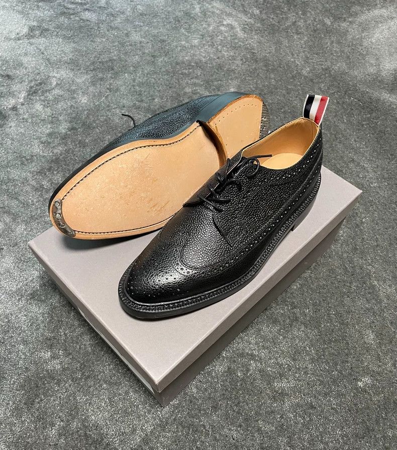 Thom Browne Thom Browne Hand-carved leather shoes made in England Size US 8.5 / EU 41-42 - 1 Thumbnail
