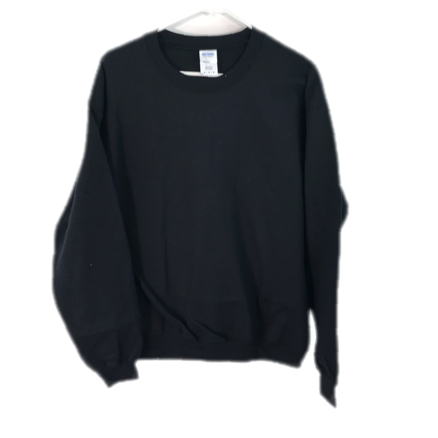 Gildan Gildan Mens Casual Regular Crew Neck Long Sleeve Sweatshirts Size Medium Black Cotton 46 in Chest 20 in Sleeve Regular Sweatshirt Men Size US M / EU 48-50 / 2 - 2 Thumbnail
