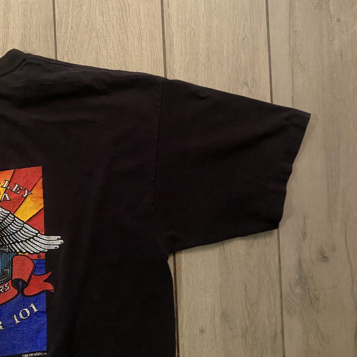 Harley Davidson × Nike Vintage 90s Faded Black Harley Davidson Graphic Tee AZ Large Size US L / EU 52-54 / 3 - 11 Thumbnail