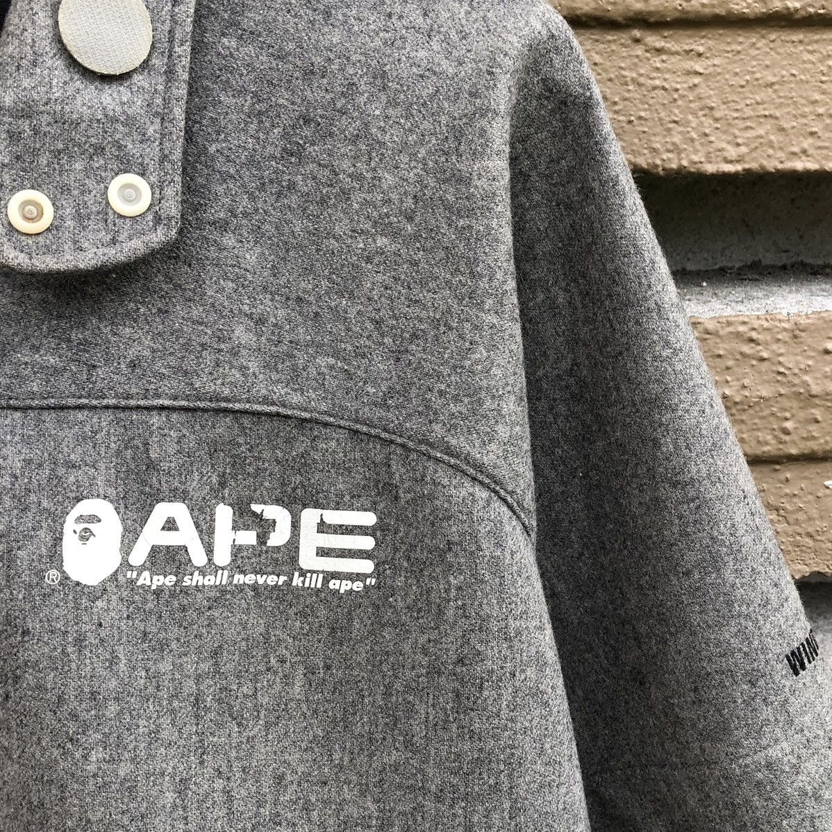 Bape Bape Nigo Gore Windstopper Swing Top Drizzler Wool Jacket Size US M / EU 48-50 / 2 - 20 Thumbnail