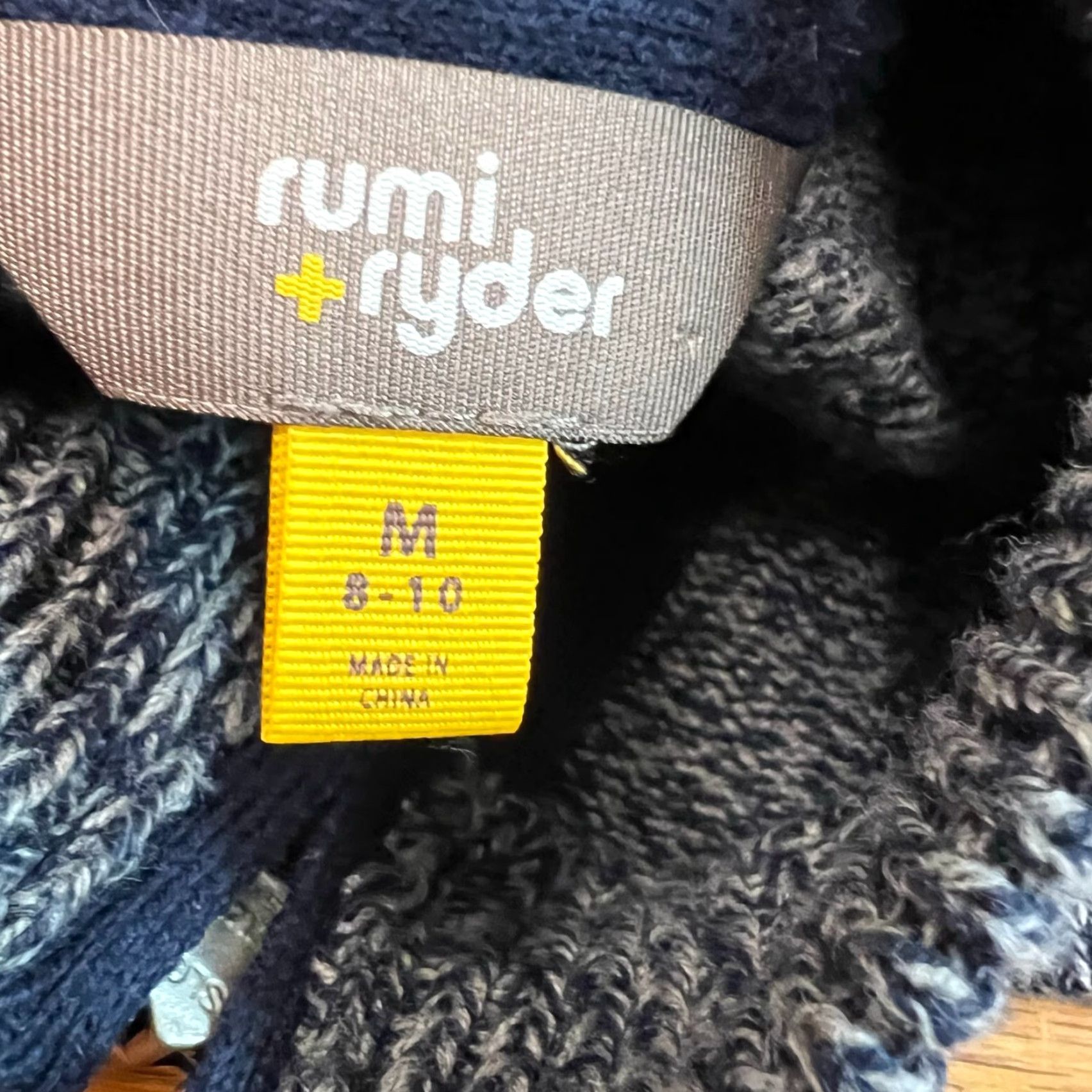 Vintage rumi + ryder Knit Sweater Womens Size 9-10 Heather Blue Long Sleeve 1/4 Zip Size L / US 10 / IT 46 - 5 Thumbnail