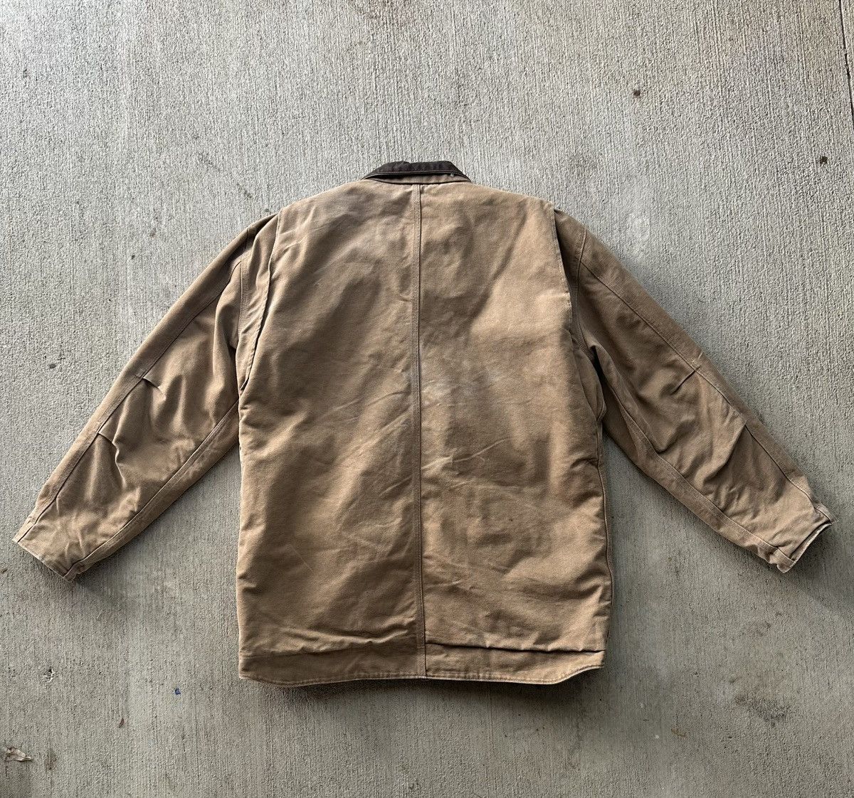 Carhartt Vintage Carhartt C61 Brown Ridge Coat Sherpa Lined Size US XL / EU 56 / 4 - 4 Thumbnail