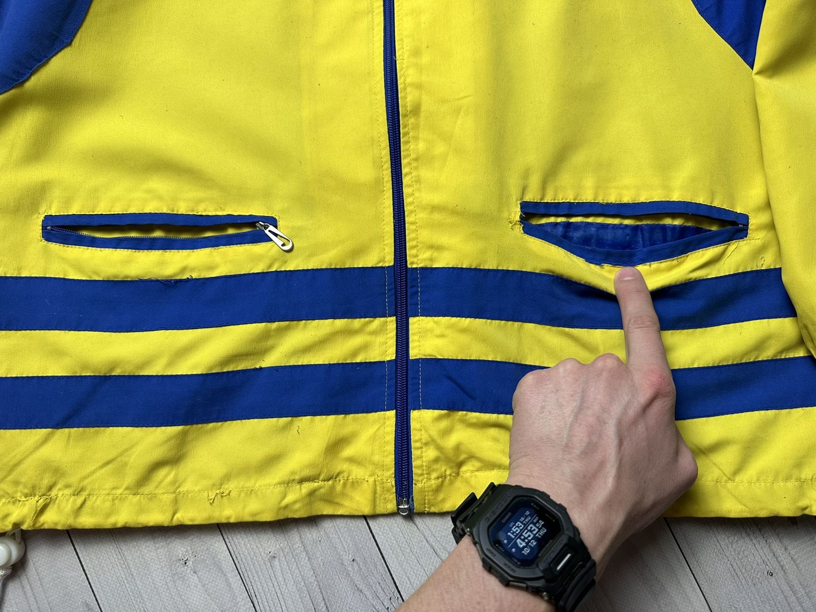 Nike × Vintage Vintage Nike track jacket size S Yellow/ Blue swoosh logo Size US S / EU 44-46 / 1 - 4 Thumbnail