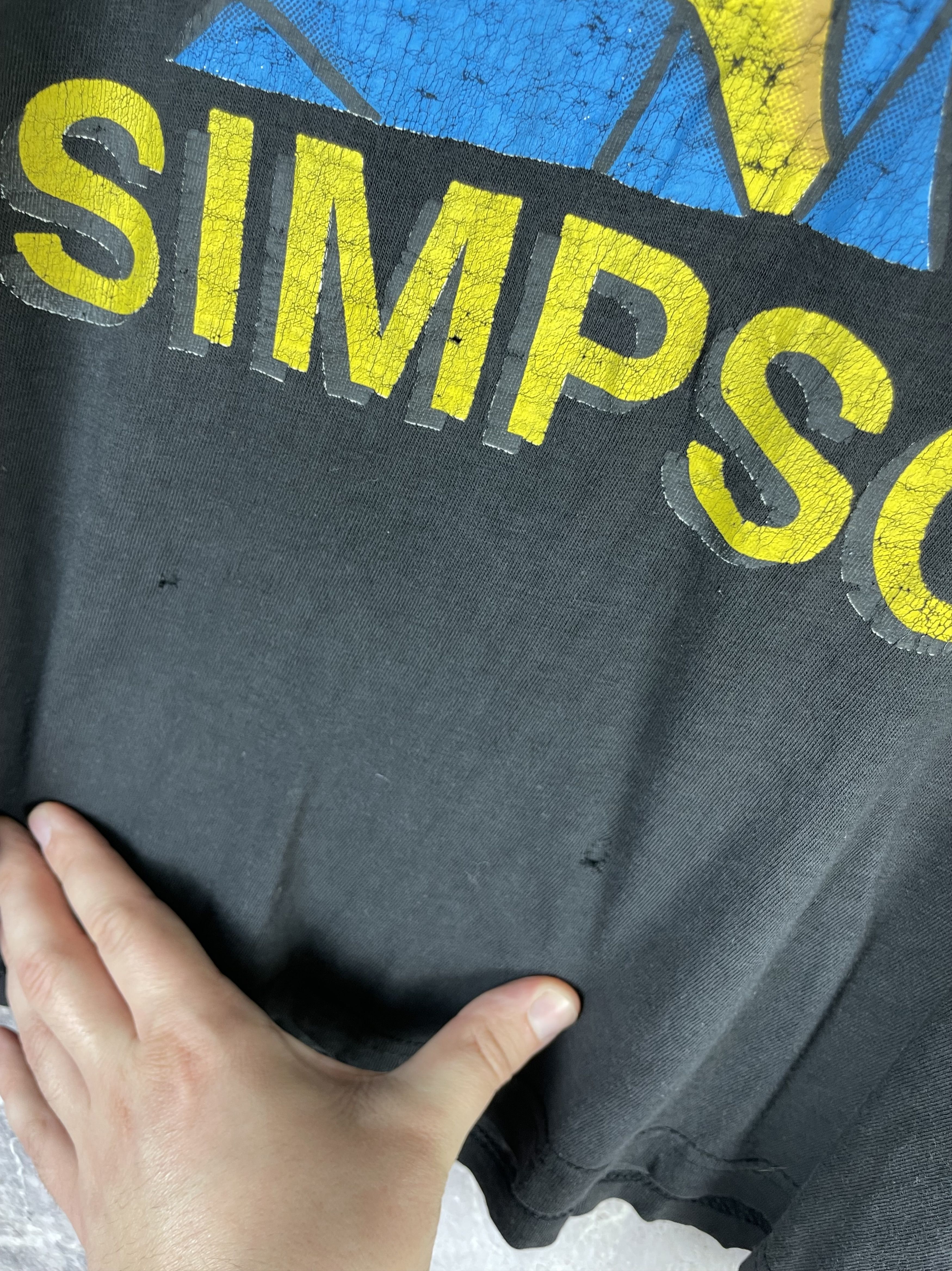 Vintage Vintage 90s Stoner Homer Simpsons The Simpsons Blunt Tee Size US M / EU 48-50 / 2 - 5 Thumbnail