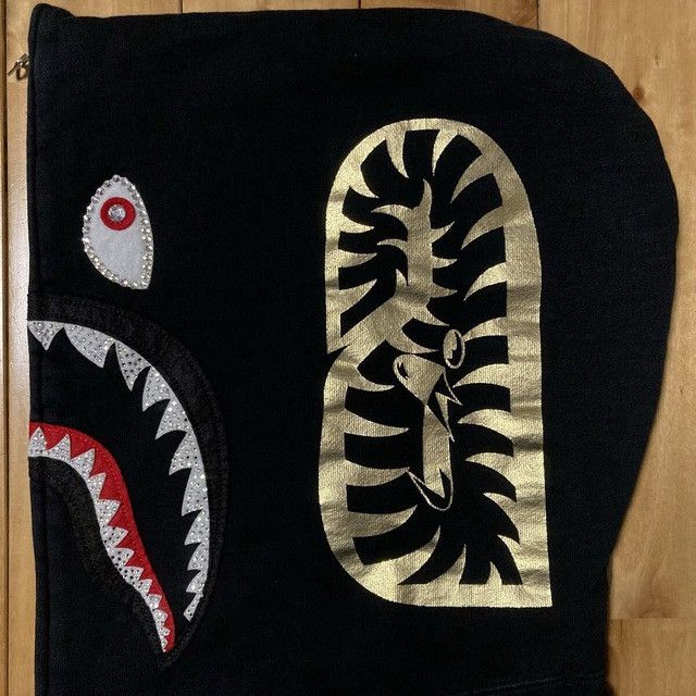 Bape × Swarovski BAPE CAMO Swarovski Shark Full Zip Hoodie a bathing ape Size US XL / EU 56 / 4 - 5 Thumbnail