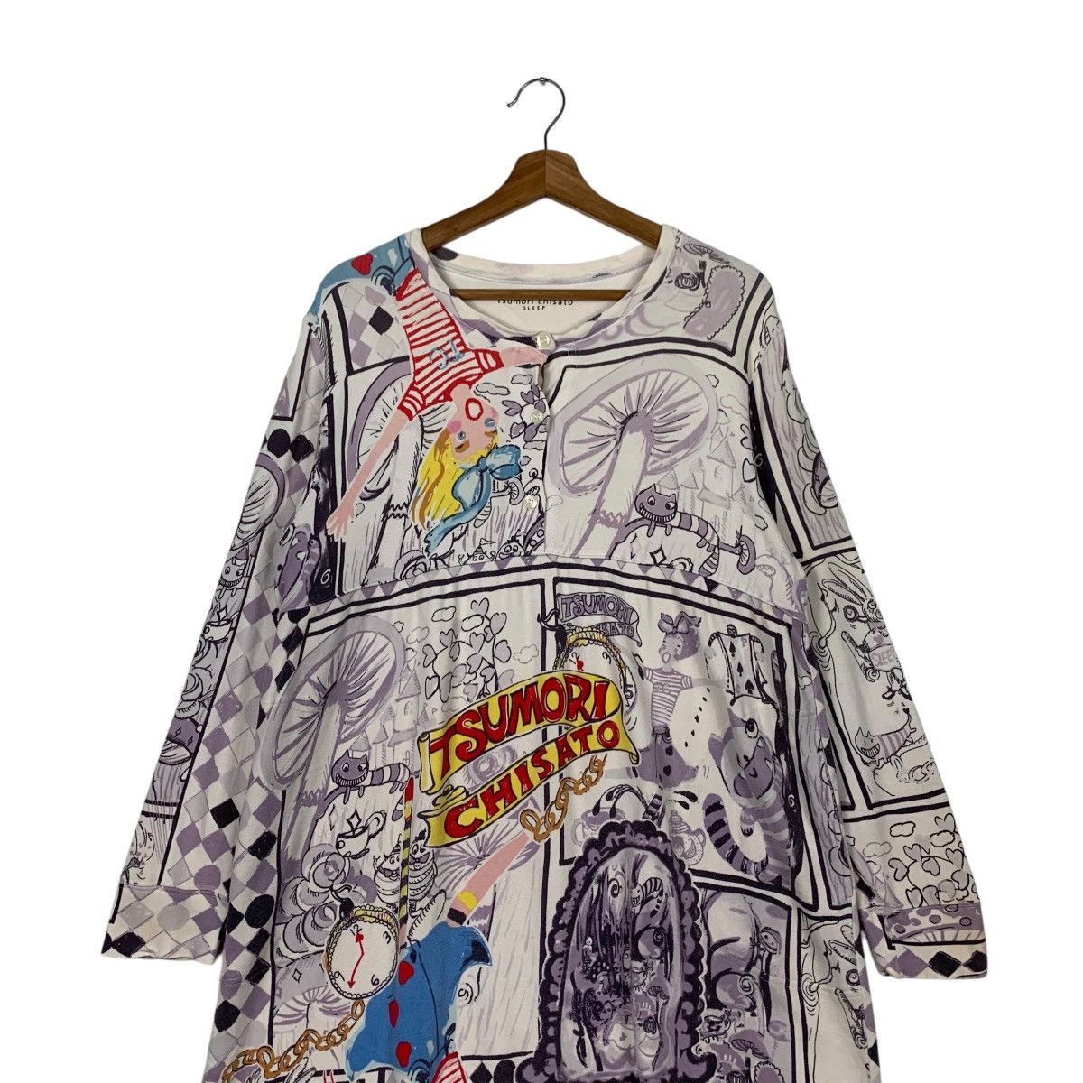 Tsumori Chisato TSUMORI CHISATO Sleep Fullprint Big Logo T Shirt #2083-C91 Size M / US 6-8 / IT 42-44 - 3 Thumbnail