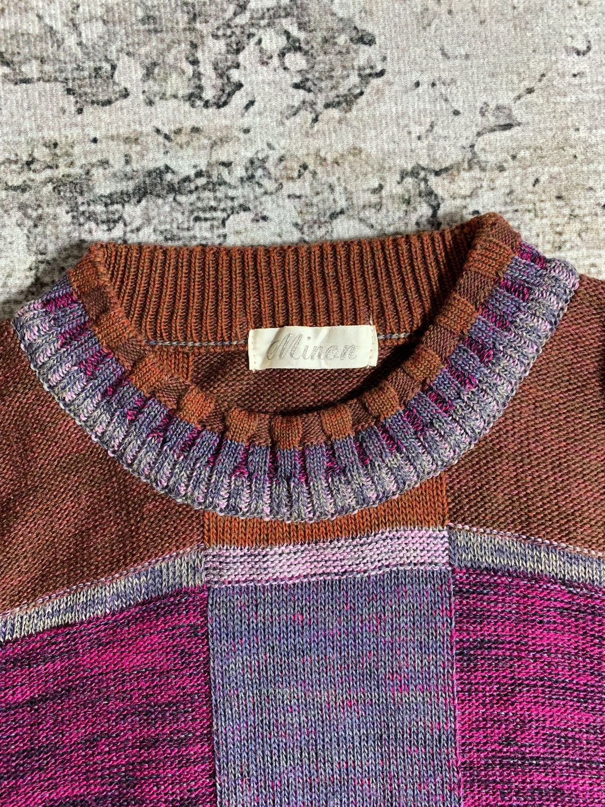 Vintage 2000s Undefined Minon Patchwork Knitwear Size US M / EU 48-50 / 2 - 3 Thumbnail