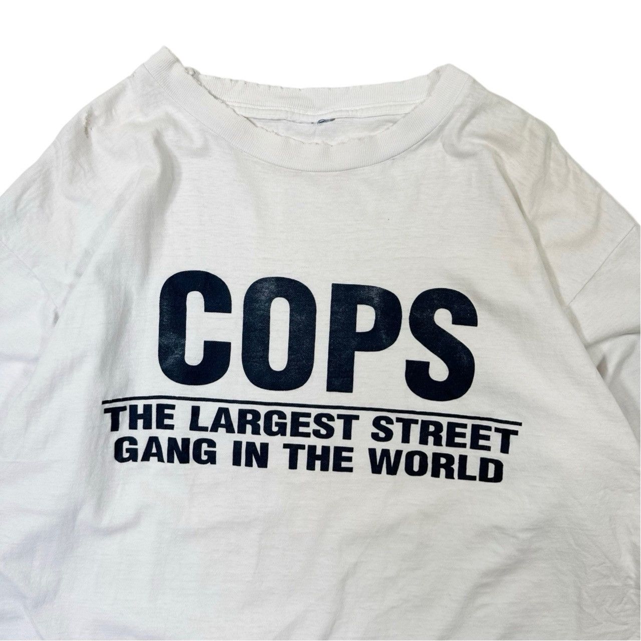 Vintage Vintage 00s Cops The Largest Street Gang in the World Size US XL / EU 56 / 4 - 2 Thumbnail