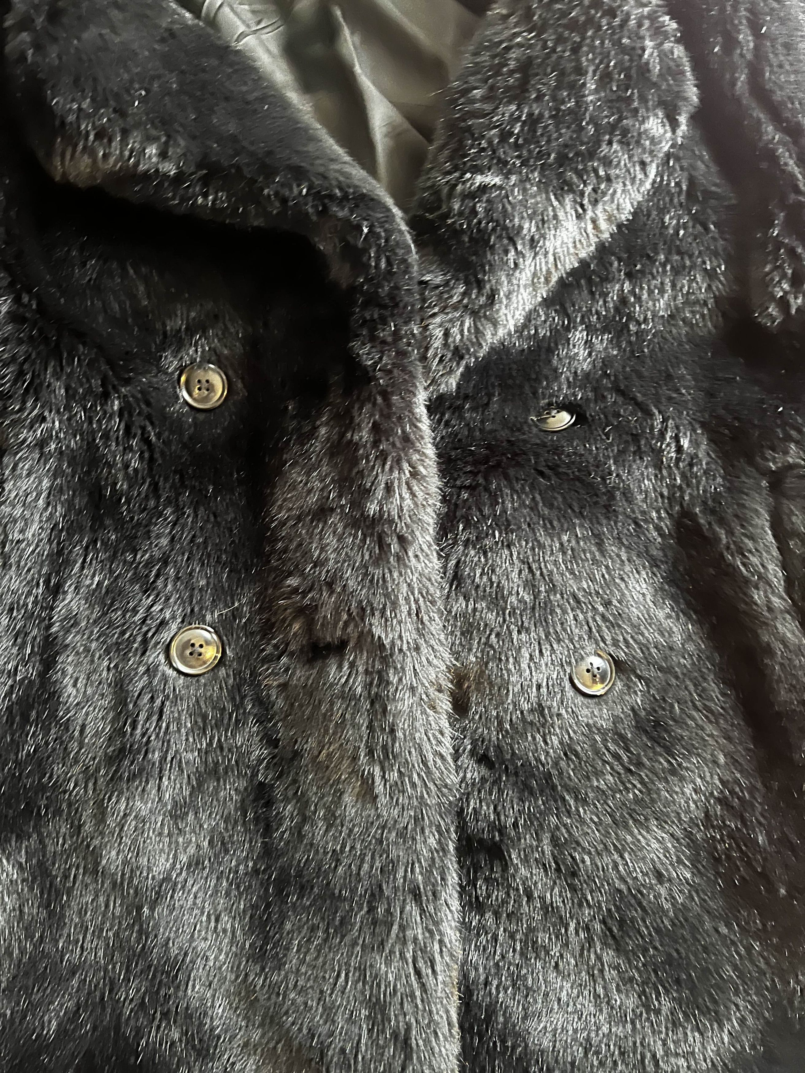Factasm AW21 Leopard Faux Fur Pea Coat