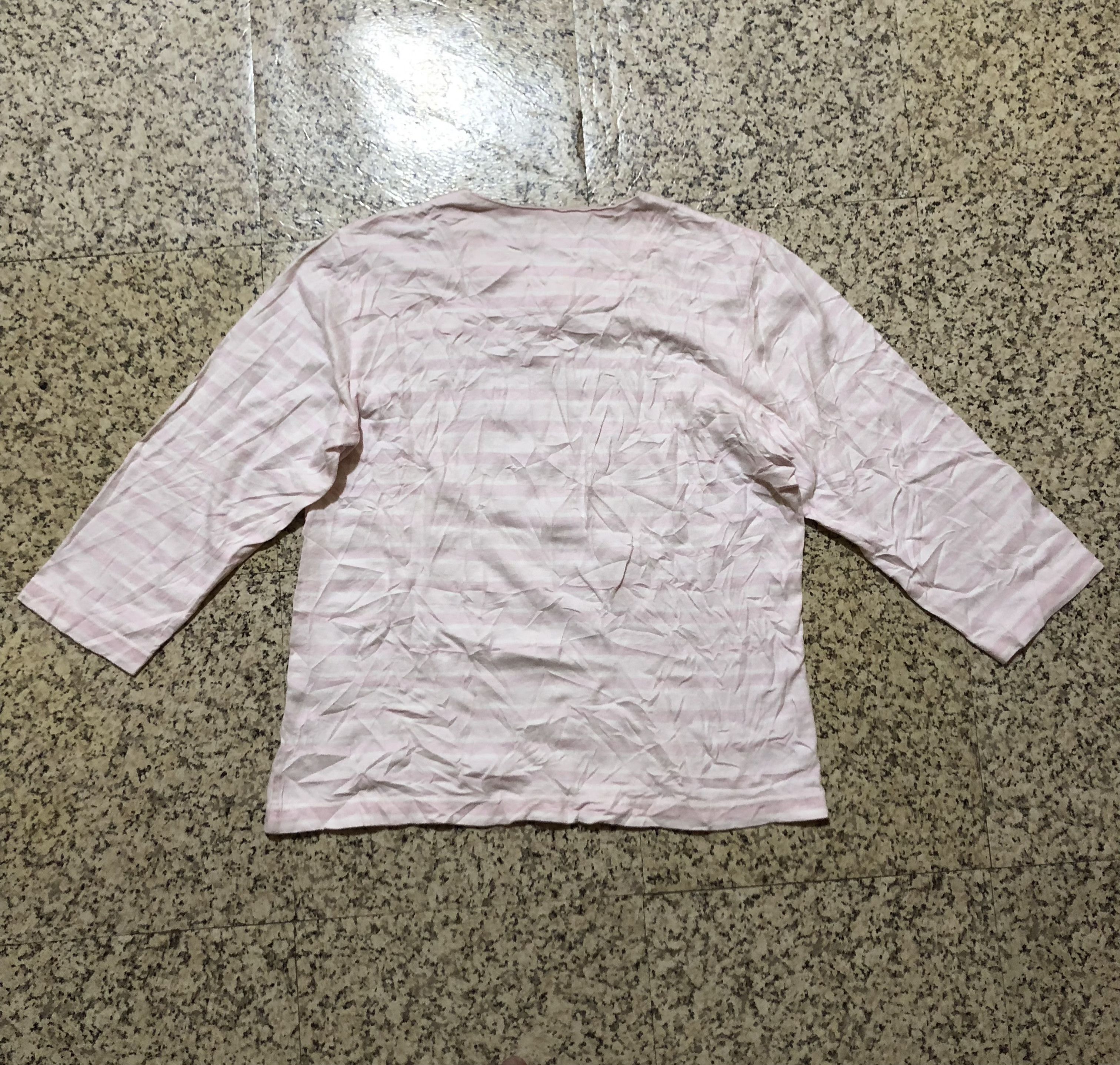 Courreges Vintage Courrèges Paris Striped 3/4 Sleeve Top RARE Size S / US 4 / IT 40 - 18 Thumbnail