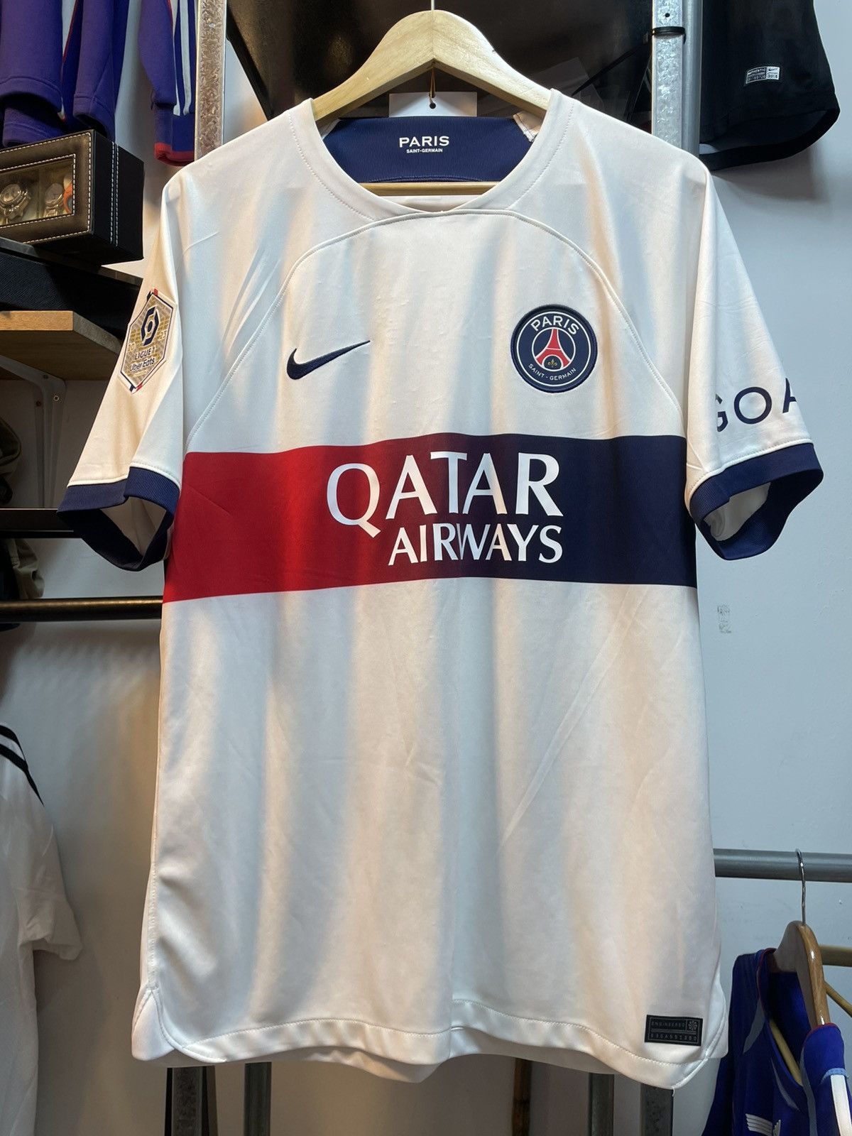 Nike × Vintage 2023-2024 Paris Saint-Germain MBAPPE7 Away Kit Size US L / EU 52-54 / 3 - 1 Thumbnail