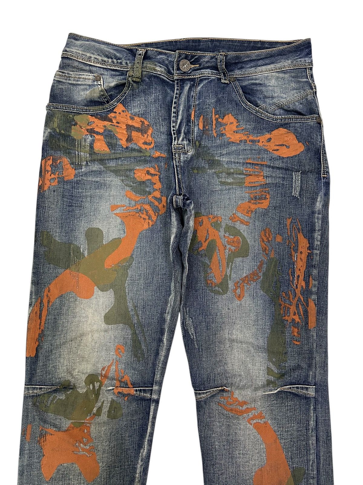Japanese Brand × Vintage RARE! DENIM STYLED ITALY ART PAINT STREETWEAR JEANS Size US 32 / EU 48 - 3 Thumbnail