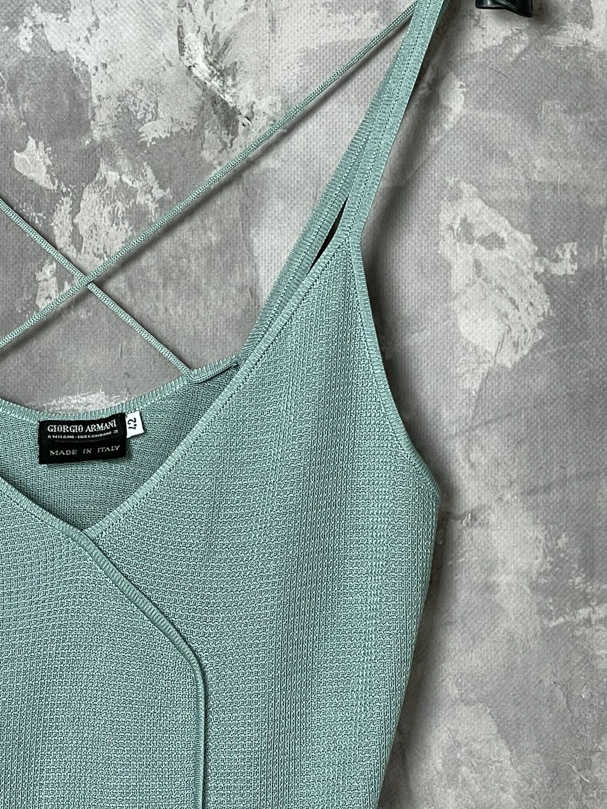 Armani × Giorgio Armani Giorgio Armani Vintage 90s Luxury Knit Sweater/ Tank Top Size M / US 6-8 / IT 42-44 - 5 Thumbnail