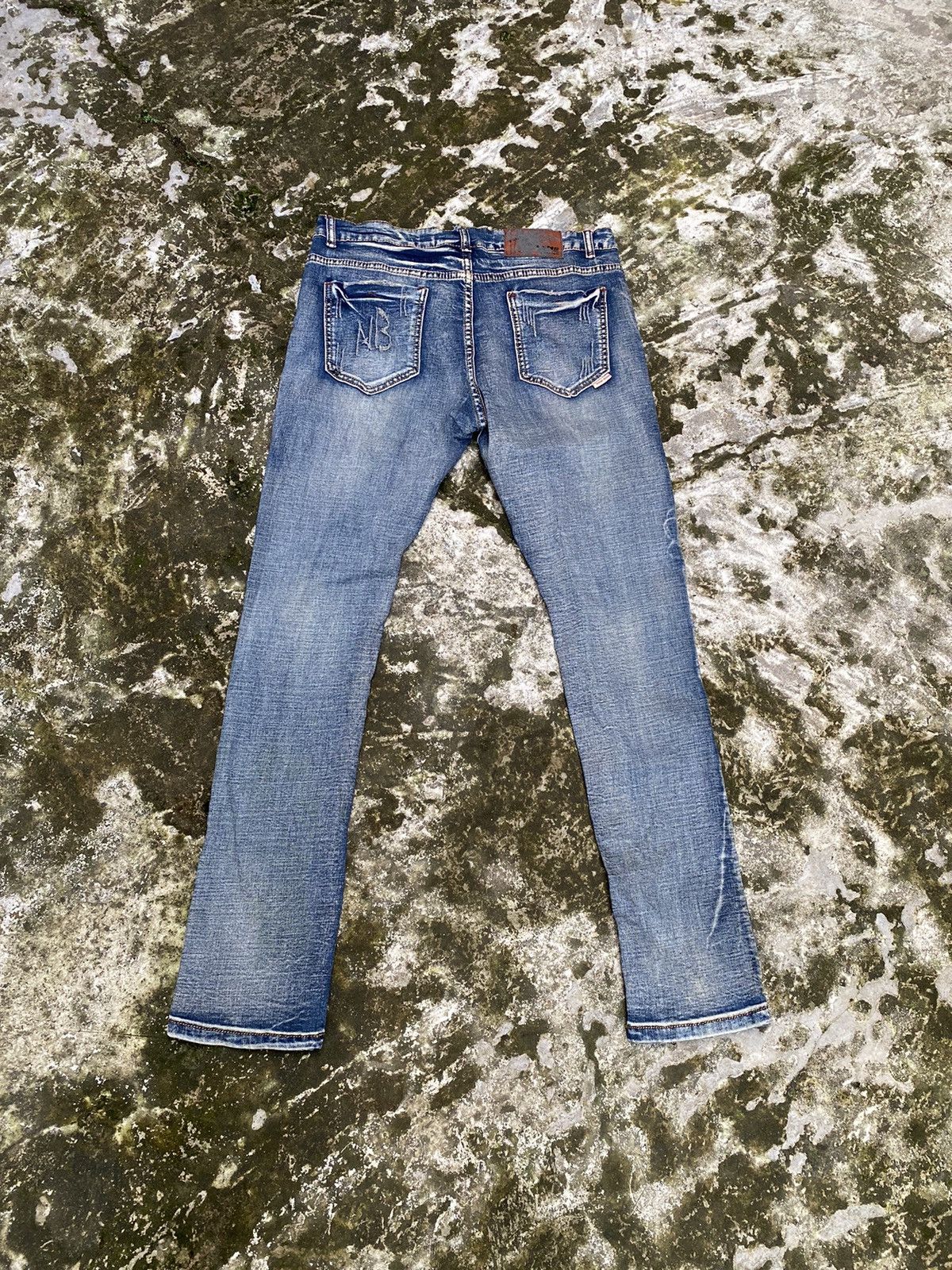 Japanese Brand Distressed fashion jeans Size US 32 / EU 48 - 2 Thumbnail