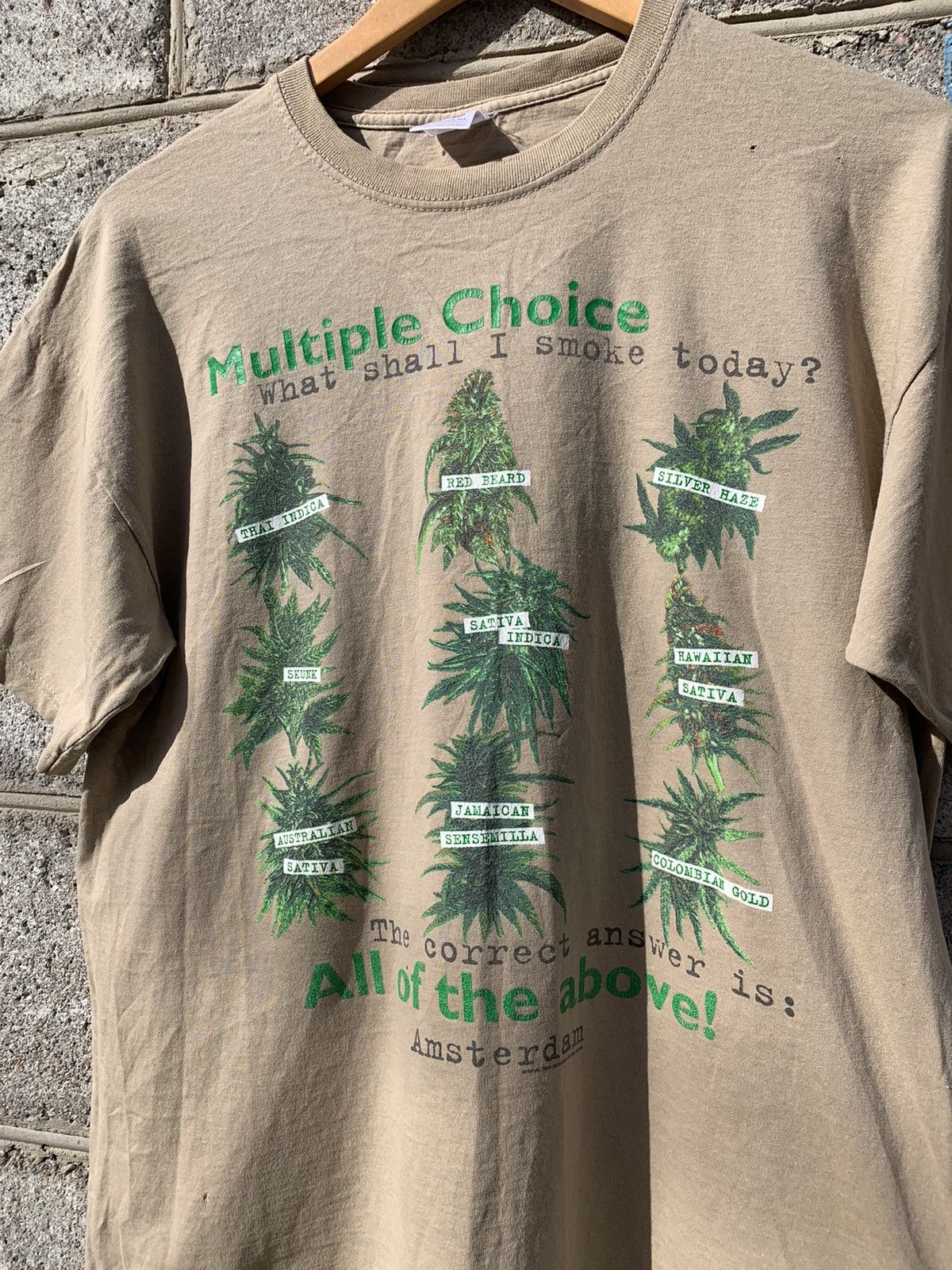 Vintage Vintage Marijuana Weed Humor tee streetwear T shirt Size US M / EU 48-50 / 2 - 2 Thumbnail