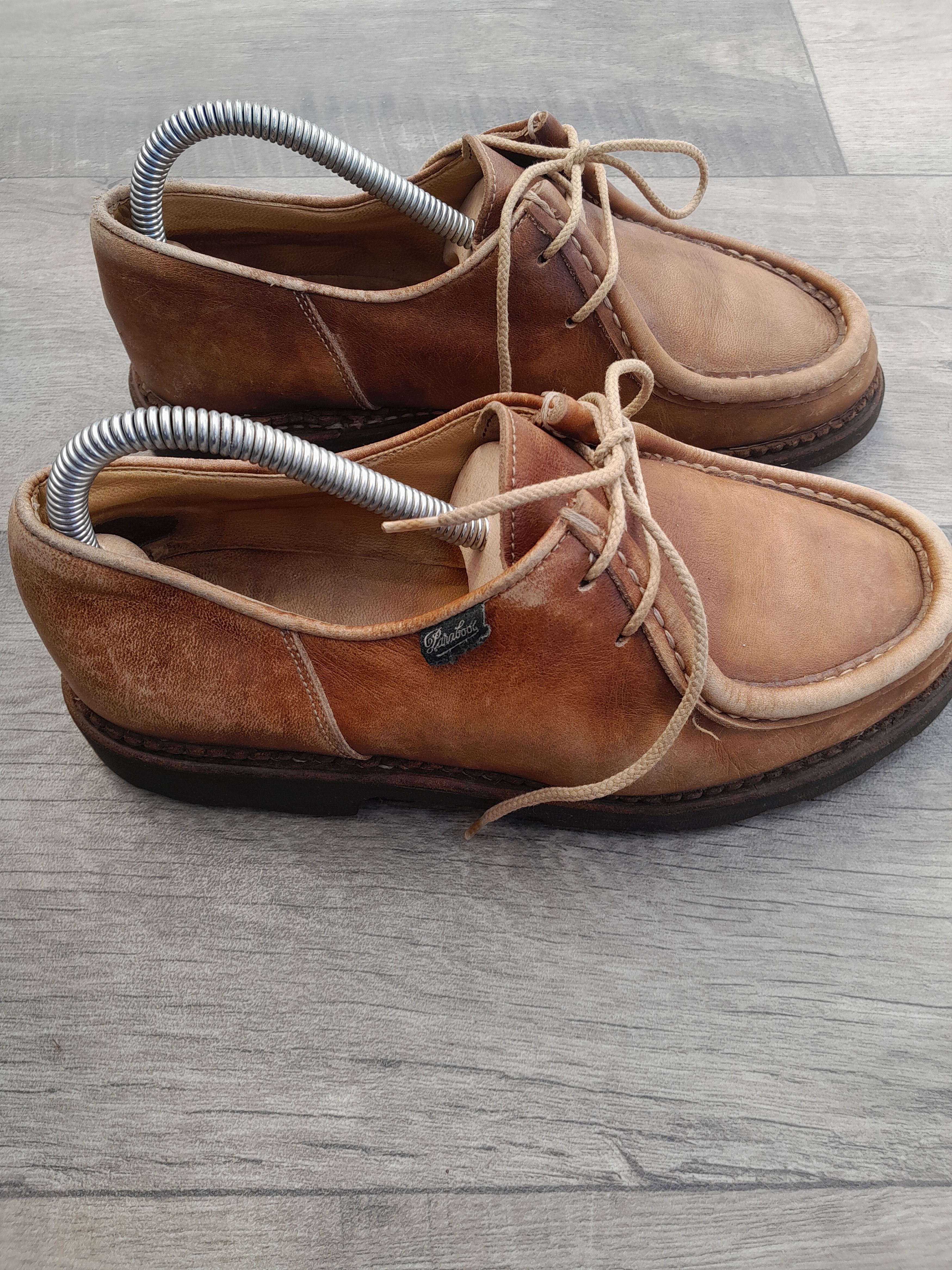 Paraboot Michael Derby shoes in brown leather. Size US 5 / EU 37 - 2 Thumbnail