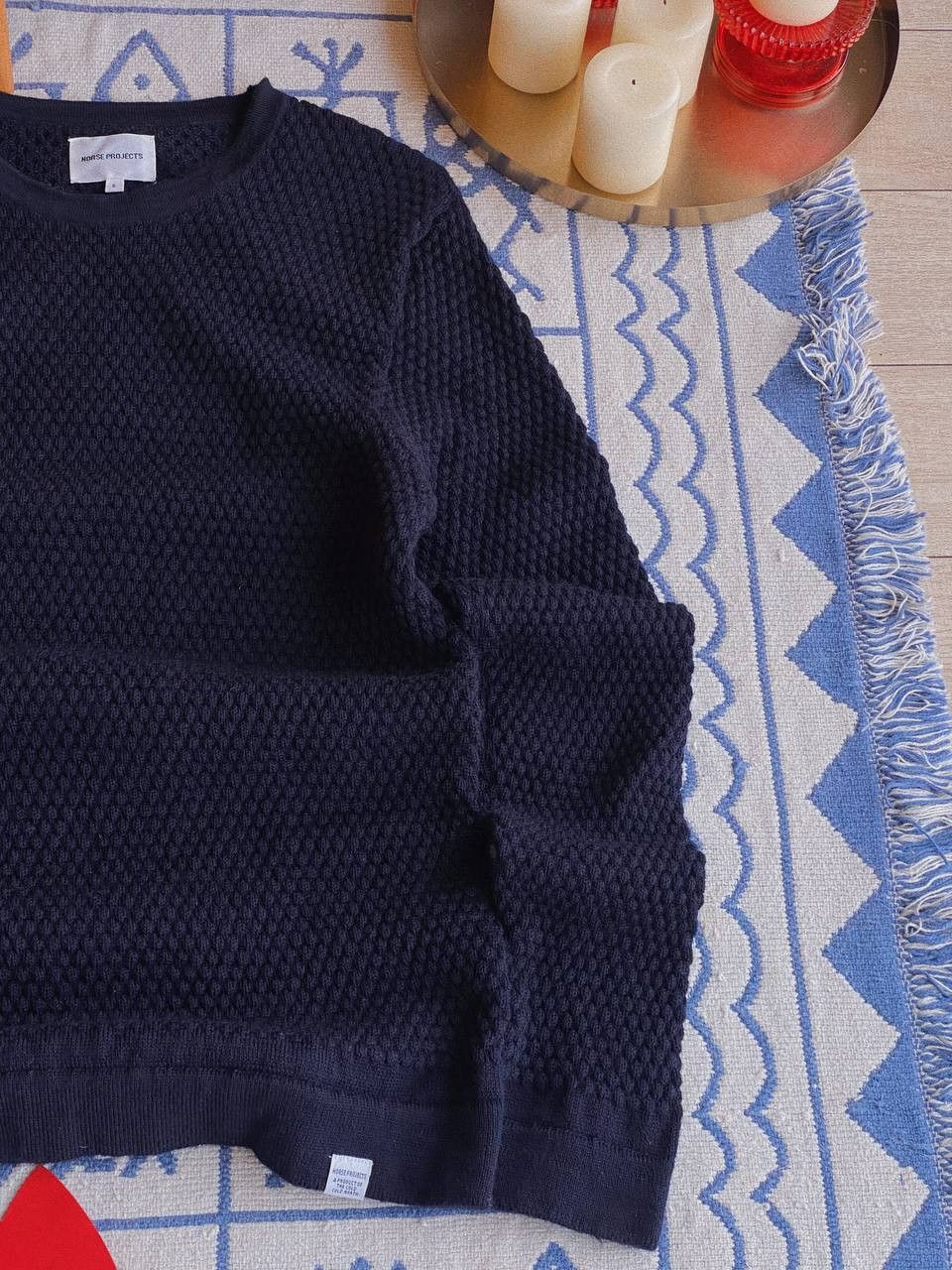 Norse Projects Norse Projects Skagen Bubbles Sweater Navy Size US S / EU 44-46 / 1 - 4 Thumbnail