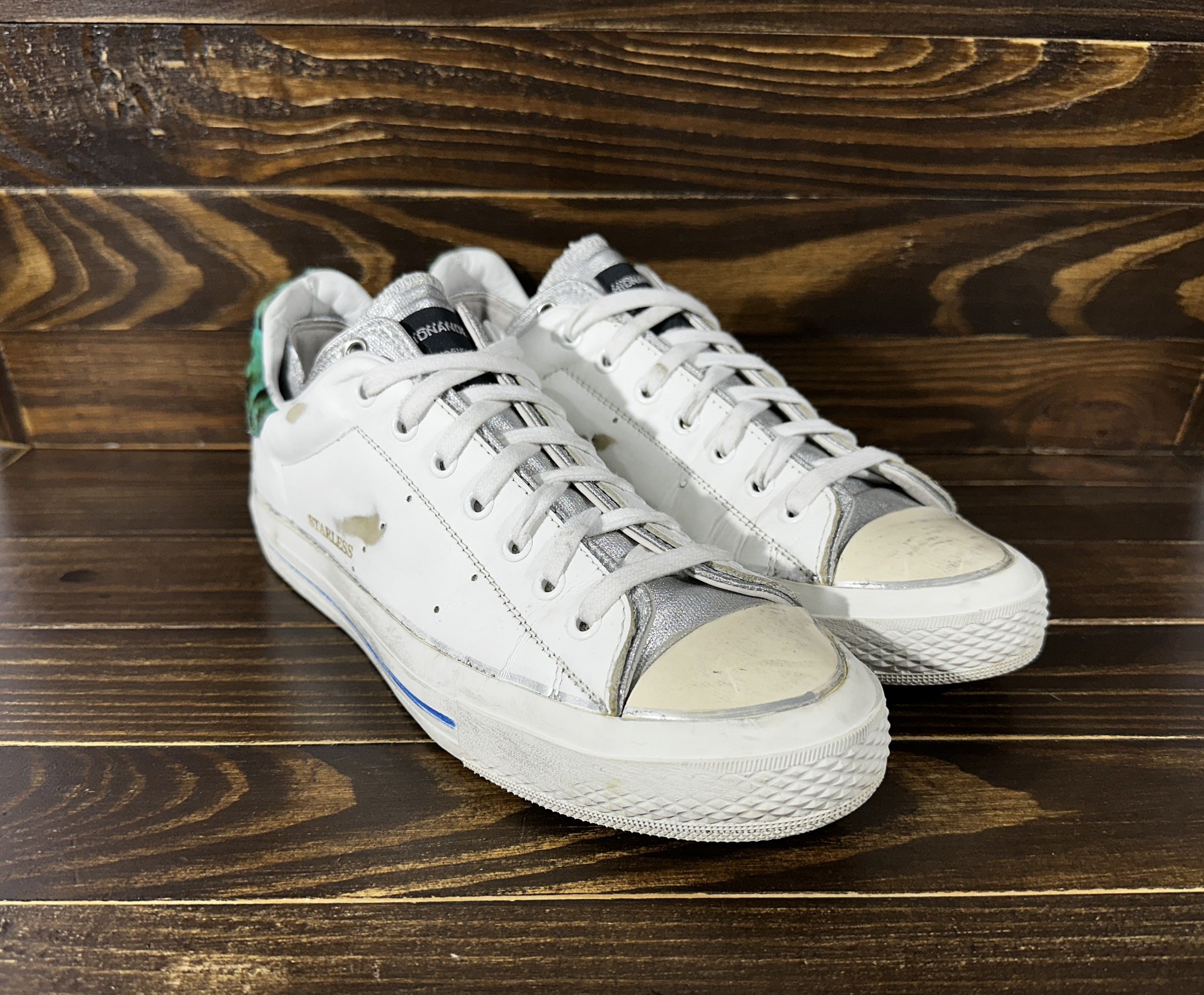 Leather Hidnander Archetypal Starless Donna Low Sneakers MadeInItaly Size US 11 / IT 41 - 2 Thumbnail