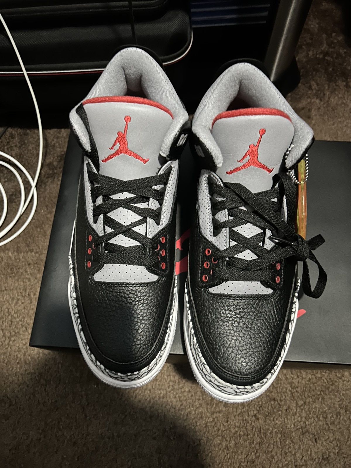 Nike Retro Air Jordan Black Cement 3s 2018 | Grailed