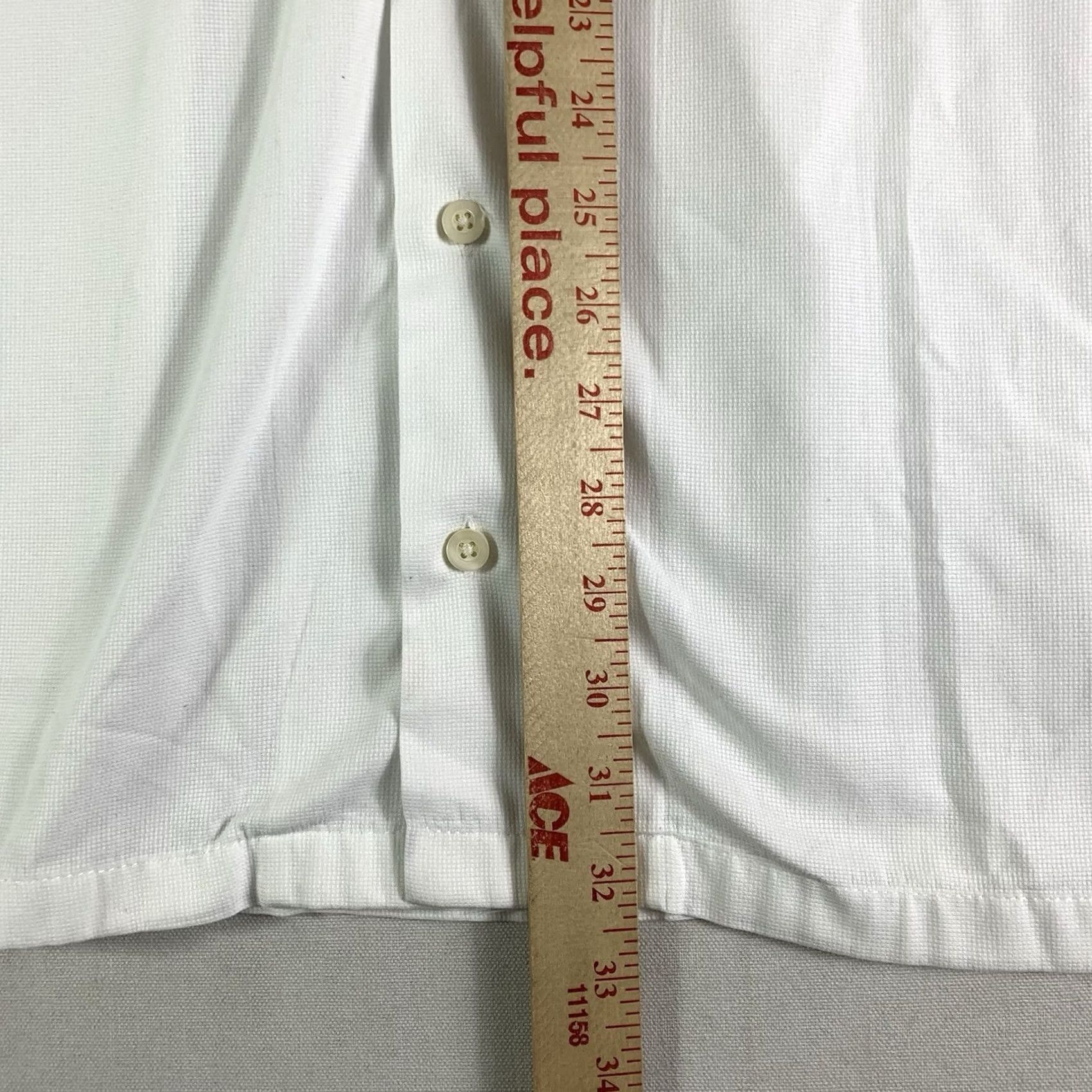 Polo Ralph Lauren VINTAGE Polo Ralph Lauren Button-Up Shirt Mens 3XLT White Short Sleeve Loop Collar Shirt Bed/Solid Pattern Mens Size US XXL / EU 58 / 5 - 5 Thumbnail