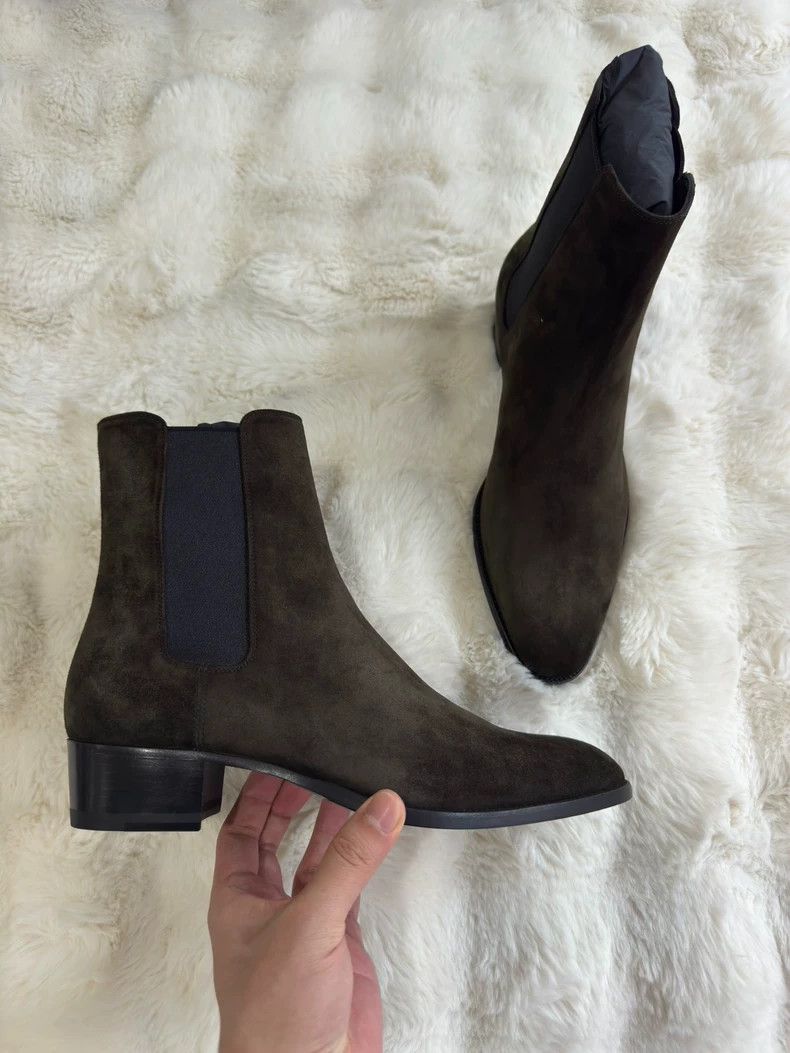 Saint Laurent Paris Saint laurent paris Suede Chelsea boots 2506-Nextarrow Size US 8 / EU 41 - 5 Thumbnail