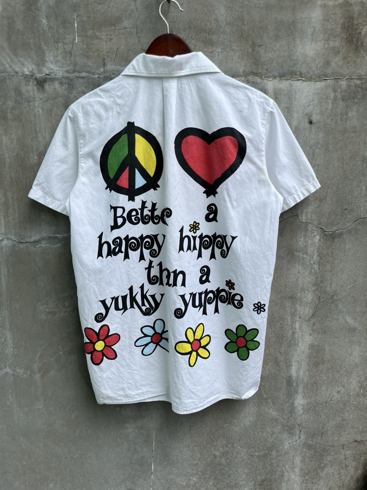 Moschino Peace Love Hippie Shirt Size US S / EU 44-46 / 1 - 1 Thumbnail