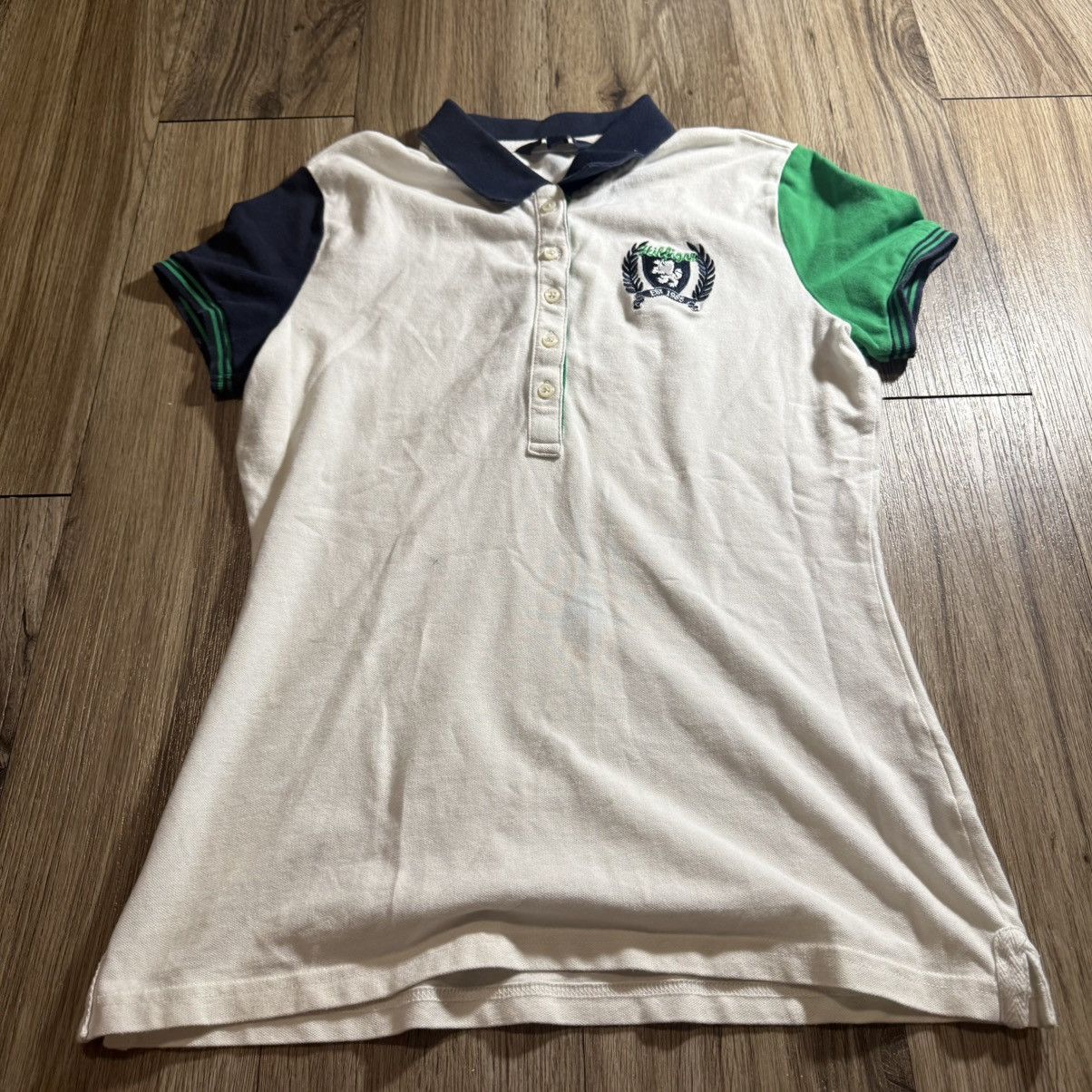 Tommy Hilfiger Vintage Y2K/2000s Grunge Cute Tommy Hilfiger Women's Polo! Size S / US 4 / IT 40 - 1 Thumbnail