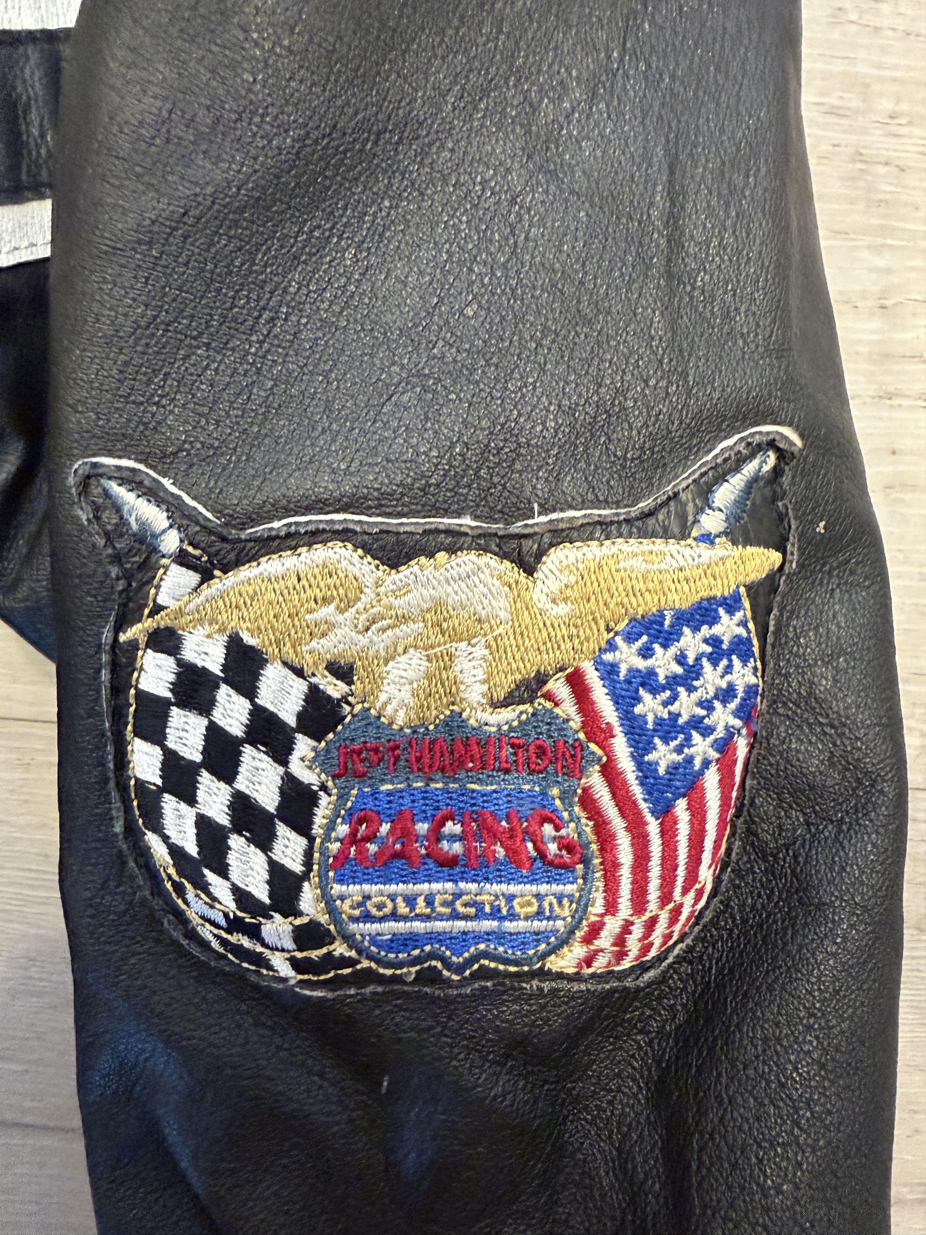 NASCAR 1998 Vintage Leather Nascar 50th anniversay Race Jacket Size US L / EU 52-54 / 3 - 5 Thumbnail