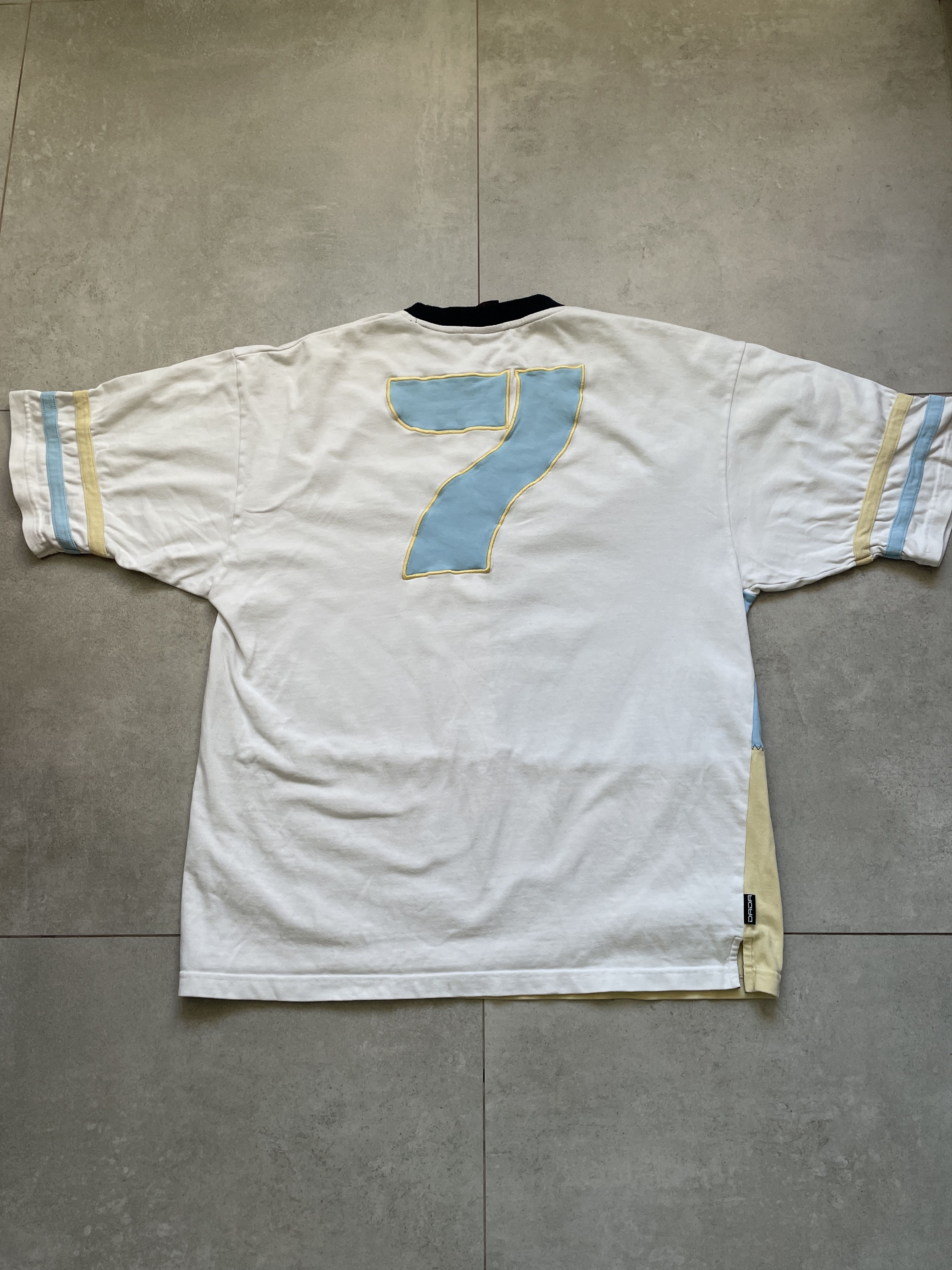 Damani Dada Y2K DAMANI DADA SUPREME PASTELLE PATCHWORK JERSEY RAP TEE Size US XL / EU 56 / 4 - 3 Thumbnail