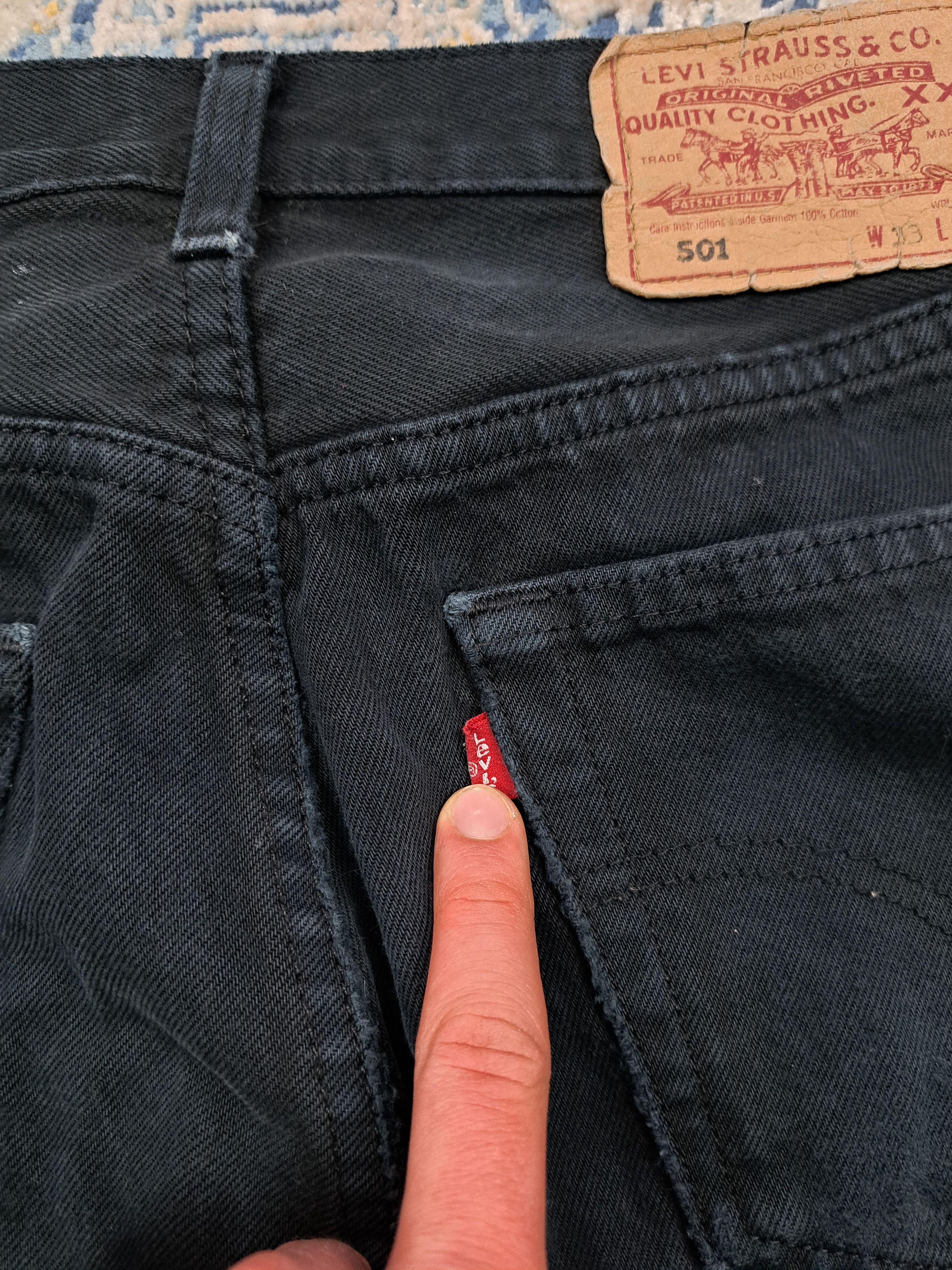 Levi's Vintage 1999 Levis 501 Straight Fit Washed Jeans Denim Pants Size US 34 / EU 50 - 4 Thumbnail