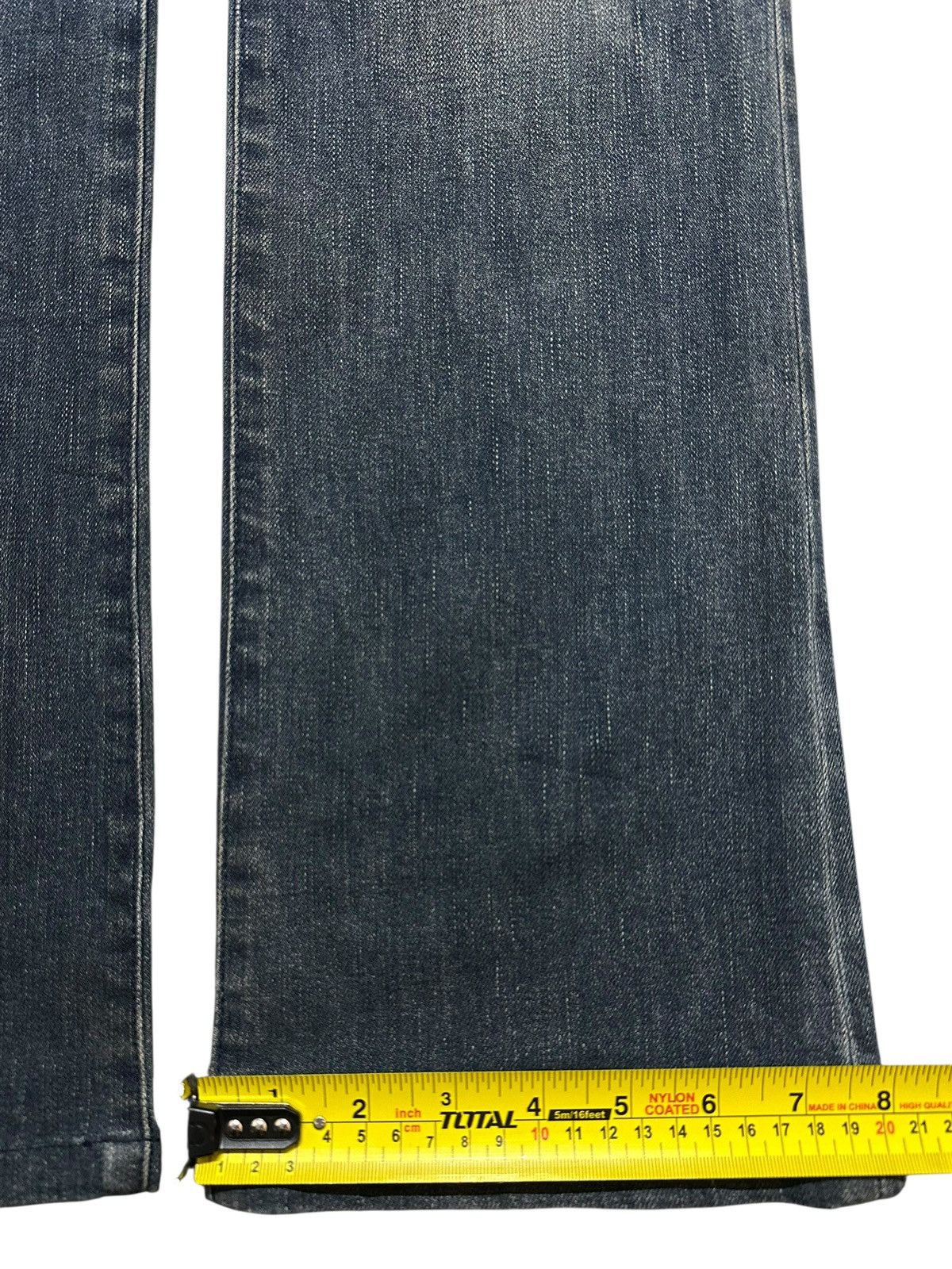 5351 POUR LES HOMMES Vintage Japan 5351 Pour Les Homme Fade Wash Bootcut Wide Leg Size US 33 - 19 Thumbnail