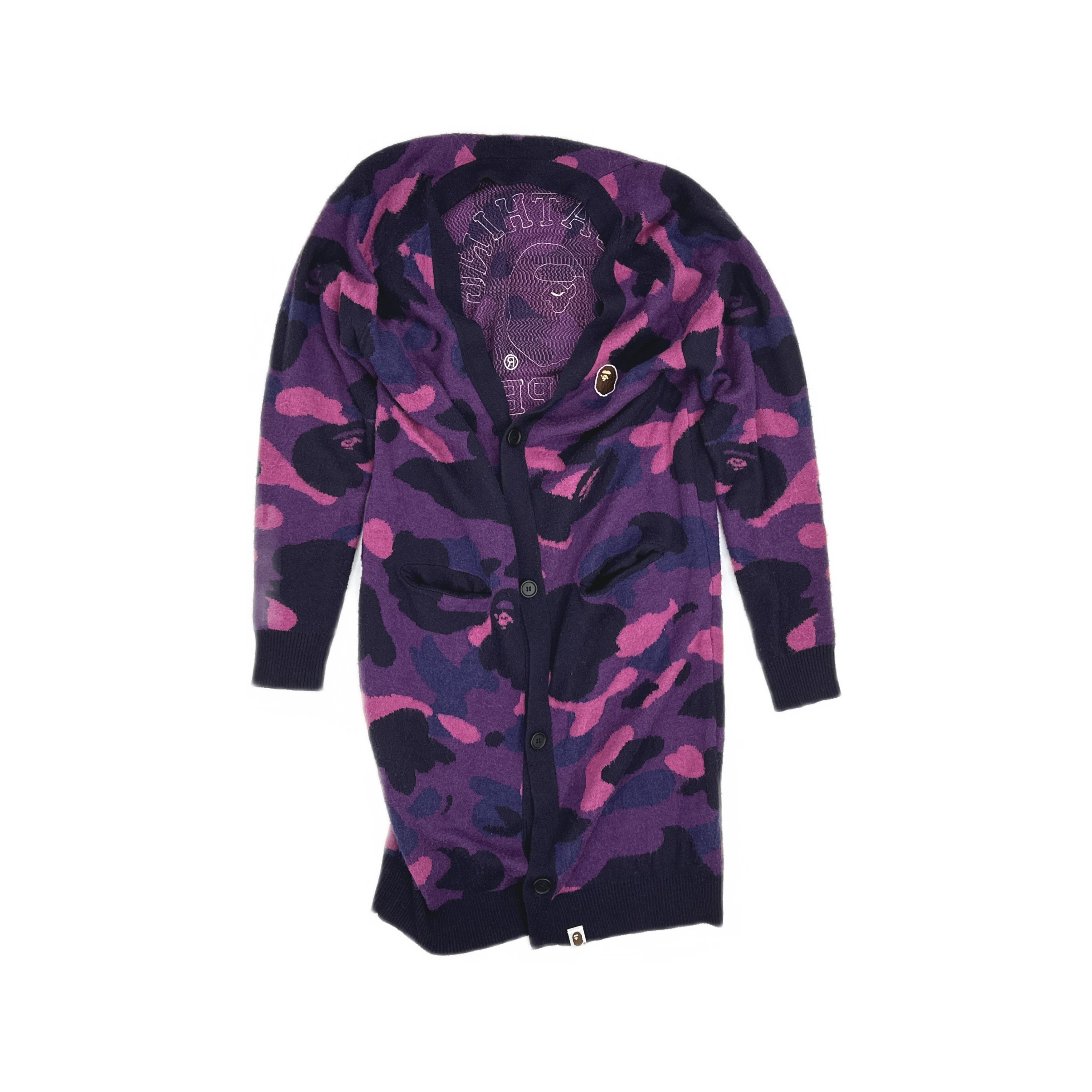 Bape A Bathing Ape Camo Knit Cardigan ONE SIZE Size ONE SIZE - 1 Thumbnail