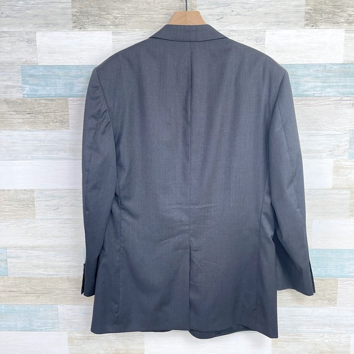 Samuelsohn Samuelsohn Wool Greenwich Suit Charcoal Gray Mens 43R Size 42R - 6 Thumbnail