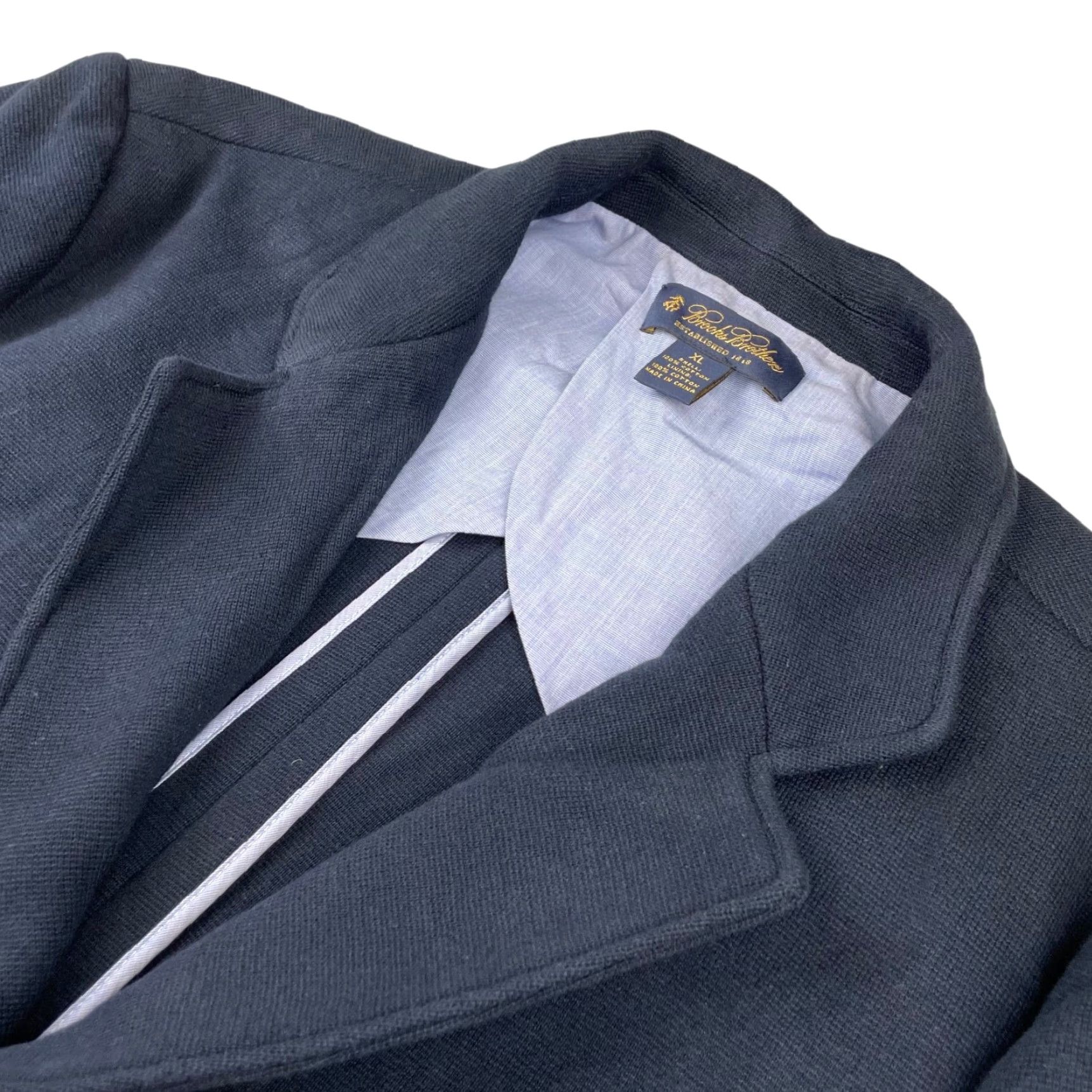 Brooks Brothers Brooks Brothers Men’s Knit Cardigan Blazer Navy Blue 3-Button 100% Cotton XL 46R Mens Jacket Blazer Cardigan Size US M / EU 48-50 / 2 - 2 Thumbnail
