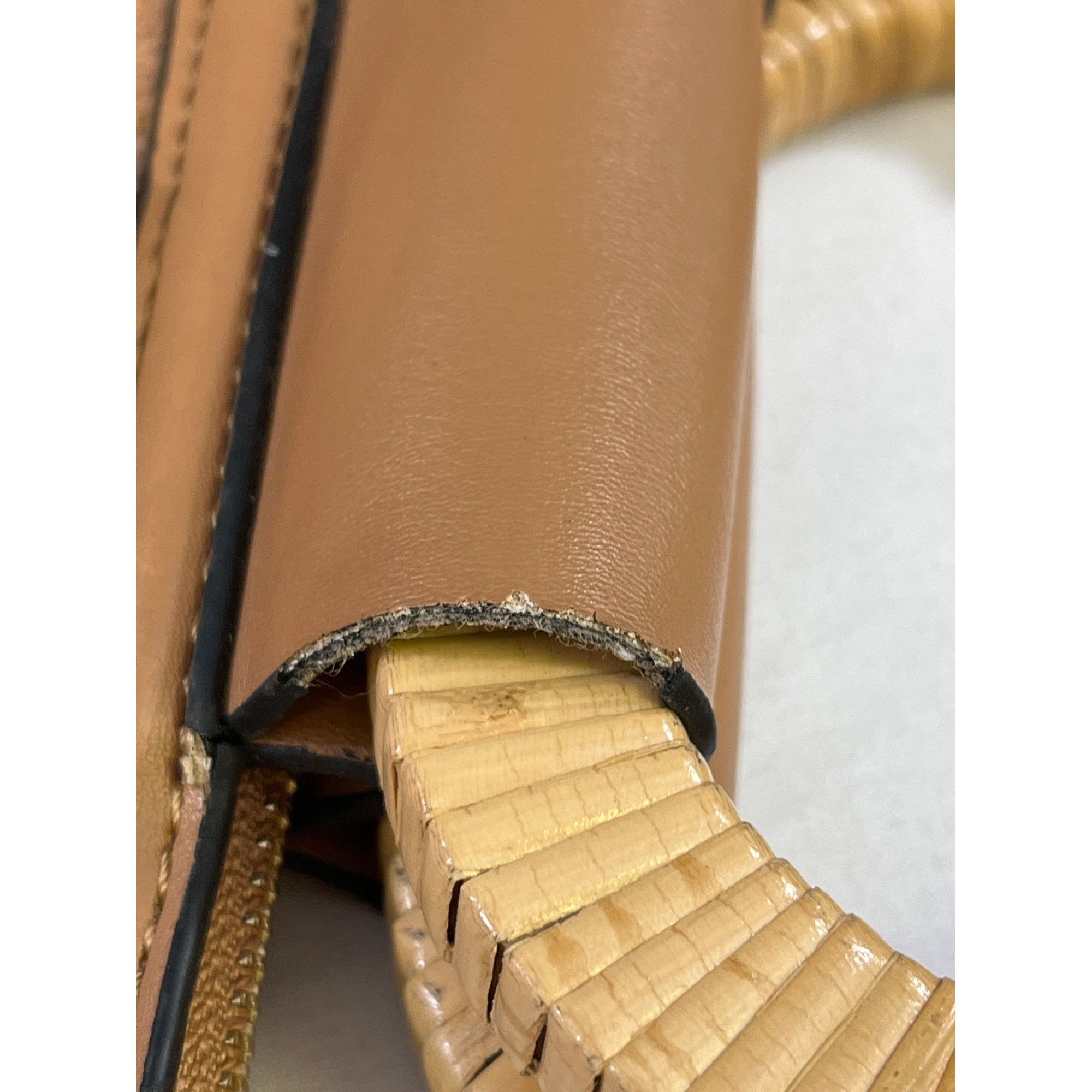 Other Vintage Womens Tan 3 Way Convertible Bag SKU 6408 Size ONE SIZE - 7 Thumbnail