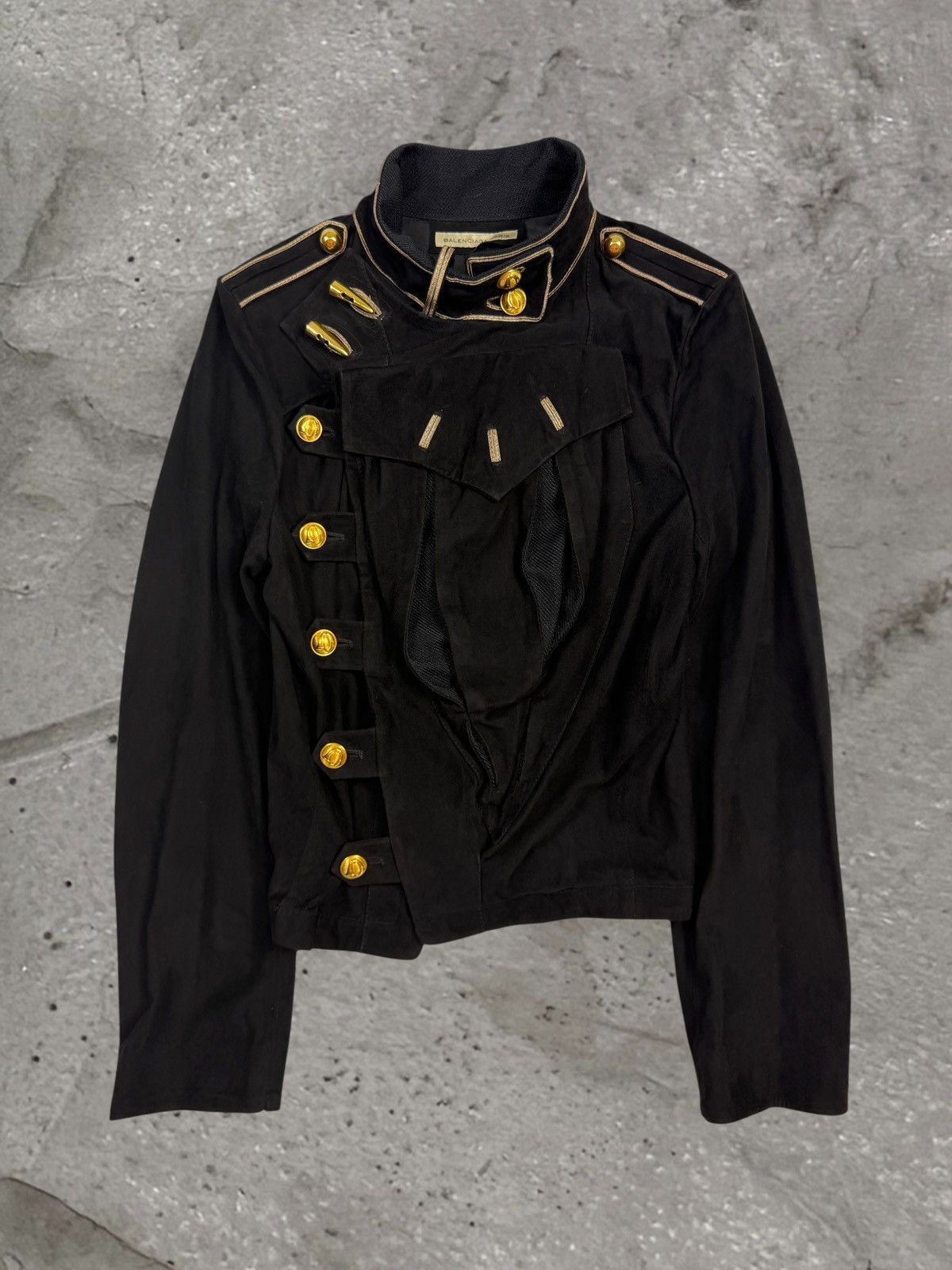 Balenciaga SS05 GOAT SKIN SUEDE MILITARY JACKET | Grailed