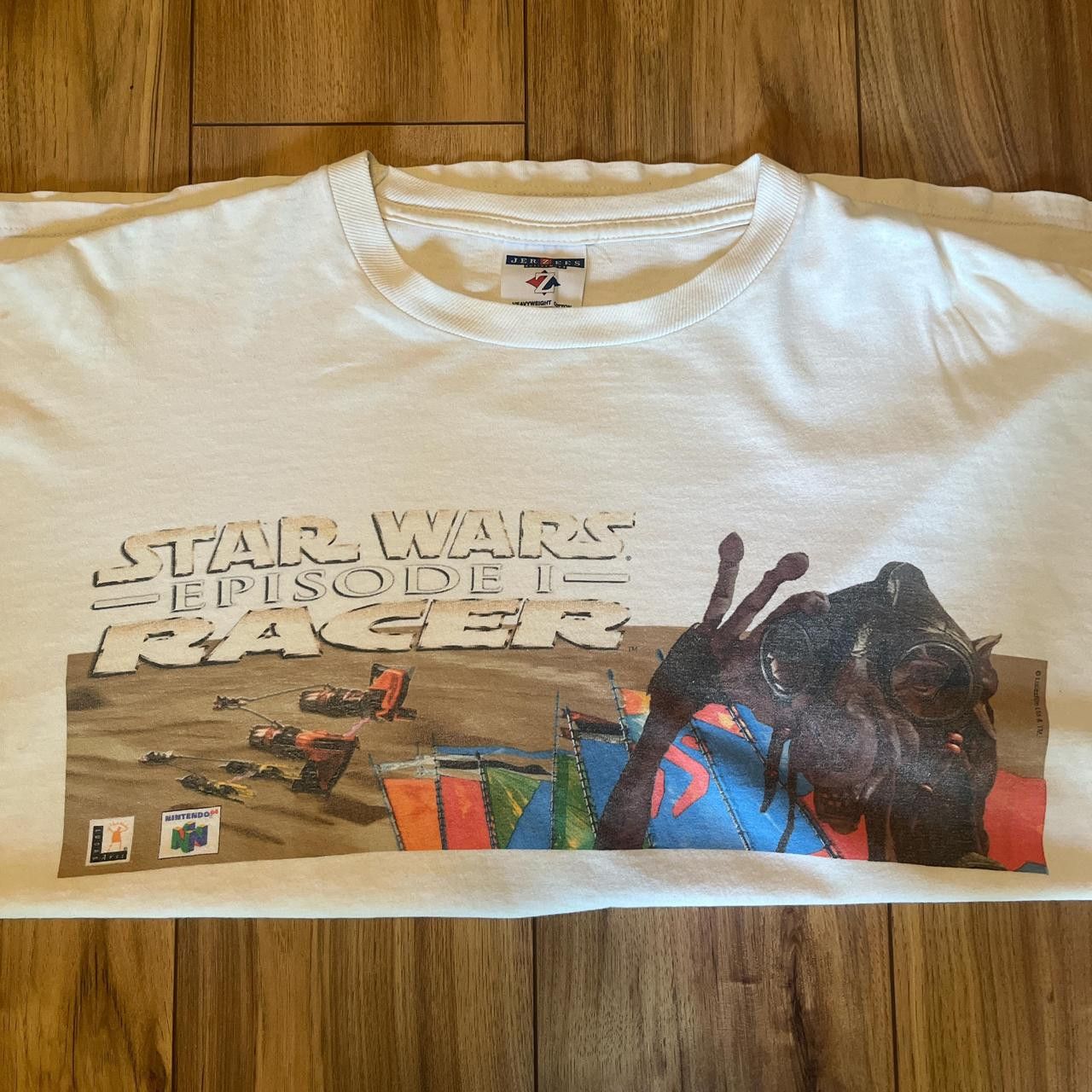 Vintage Star Wars Racer Episode 1 N64 Promo T-Shirt Size US XL / EU 56 / 4 - 2 Thumbnail
