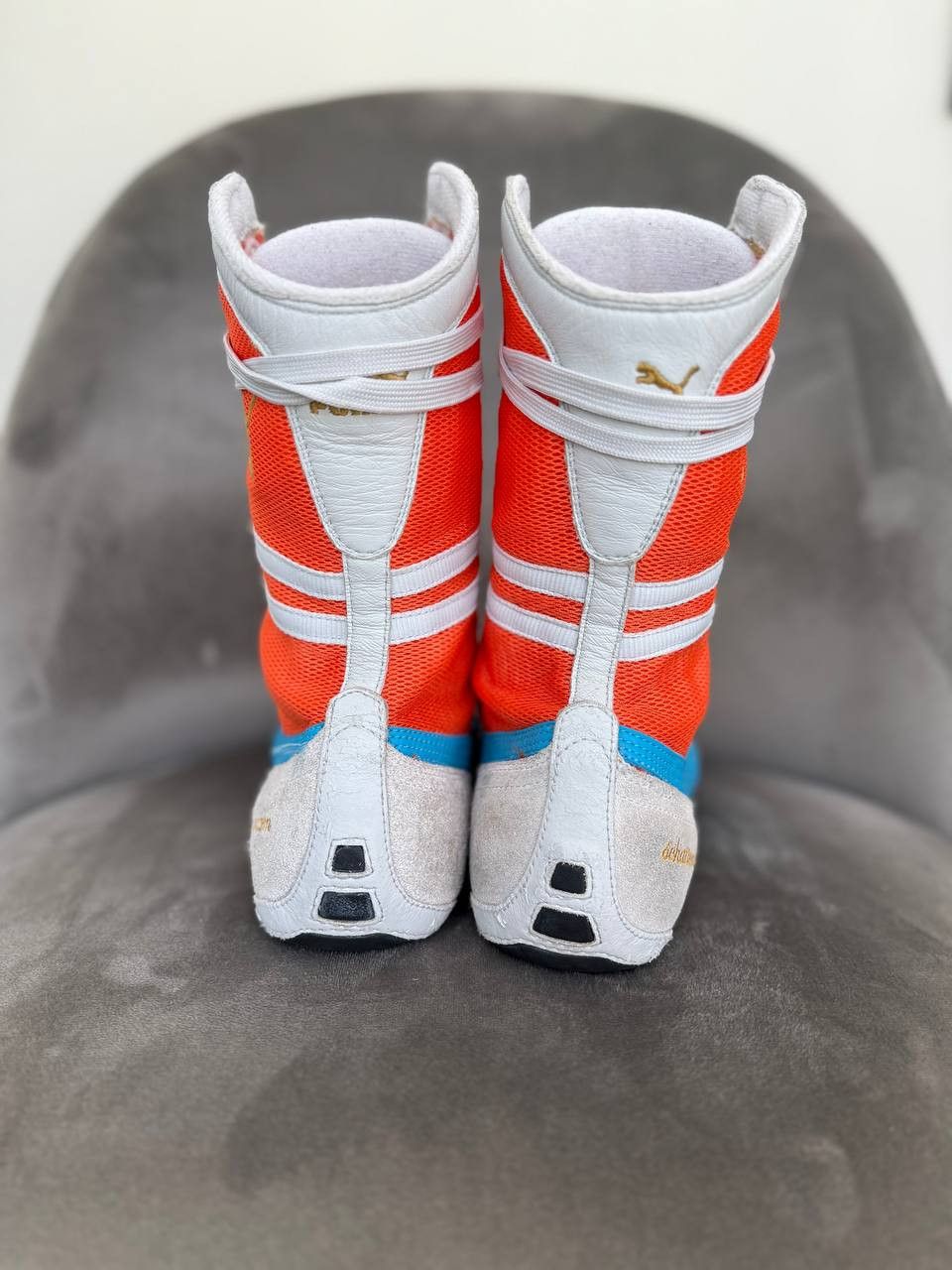 Puma Puma 00s Archive Schattenboxen Orange Wrestling Boxing Boots Size US 7.5 / IT 37.5 - 8 Thumbnail