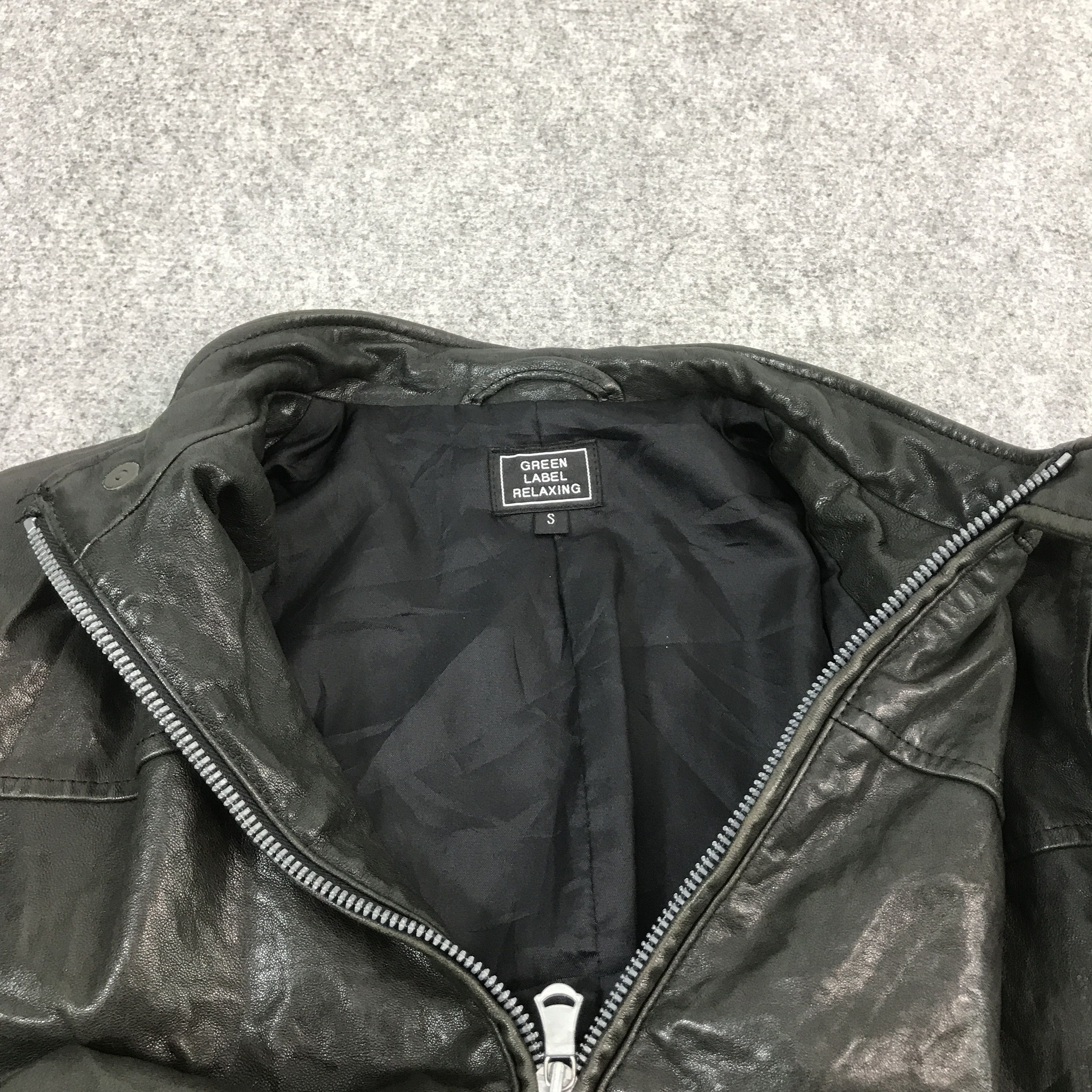 Leather Ifwiswasnine Style green label relaxing Leather Biker jacjet Size US S / EU 44-46 / 1 - 5 Thumbnail