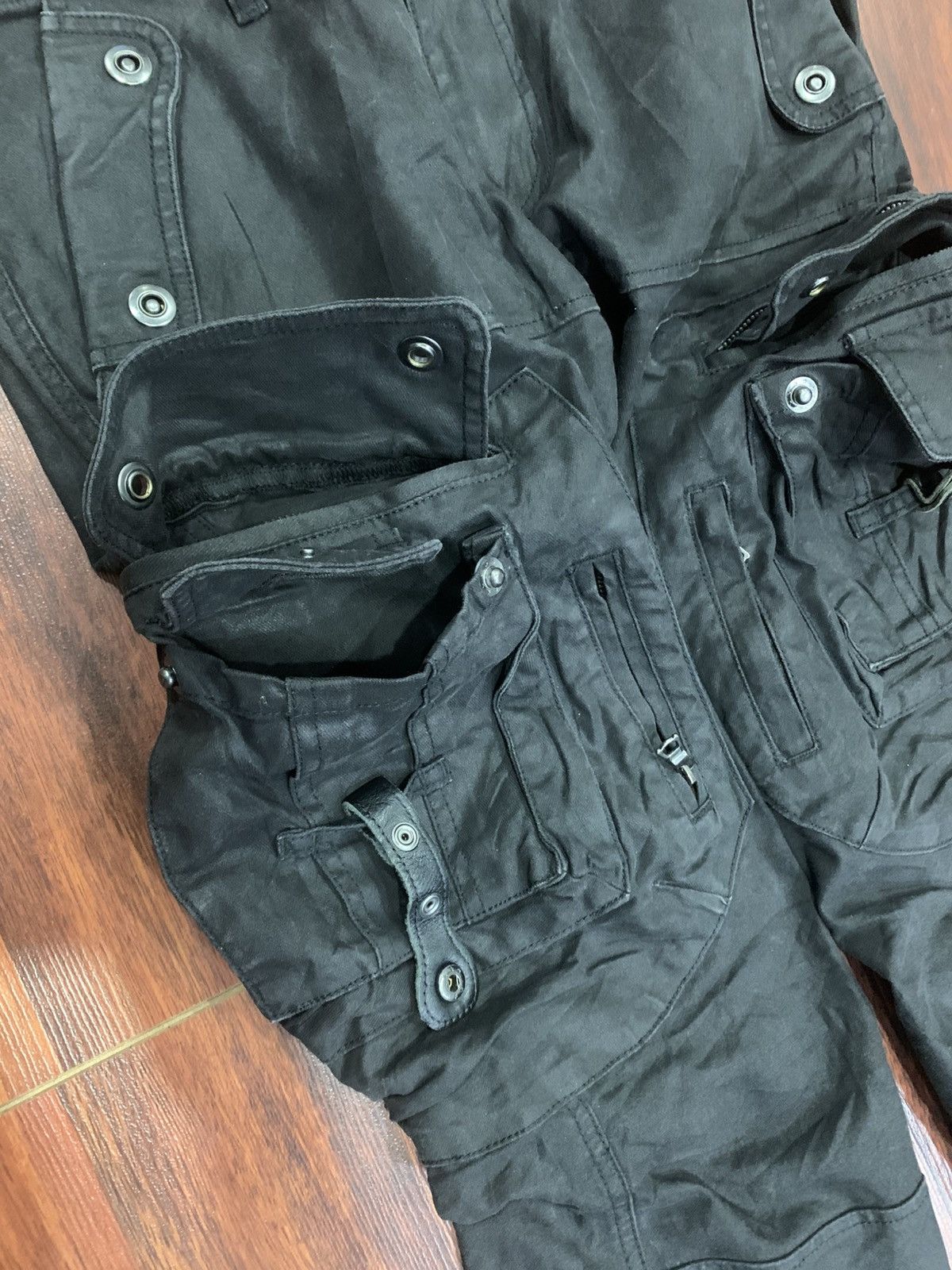 Tornado Mart Tornado Mart Waxed Cargo Pants Size US 34 / EU 50 - 11 Thumbnail
