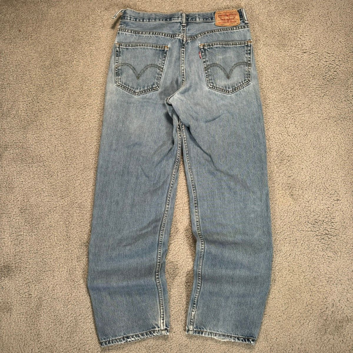 Pre-owned Levis X Vintage Y2k Levis 550 Light Wash Relaxed Fit Denim Jeans