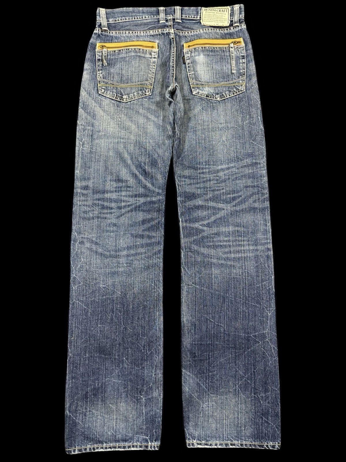 Japanese Brand 💥90s Style💥Archival DENIMCRAFT Insne Wash Style Denim F931 Size US 32 / EU 48 - 2 Thumbnail