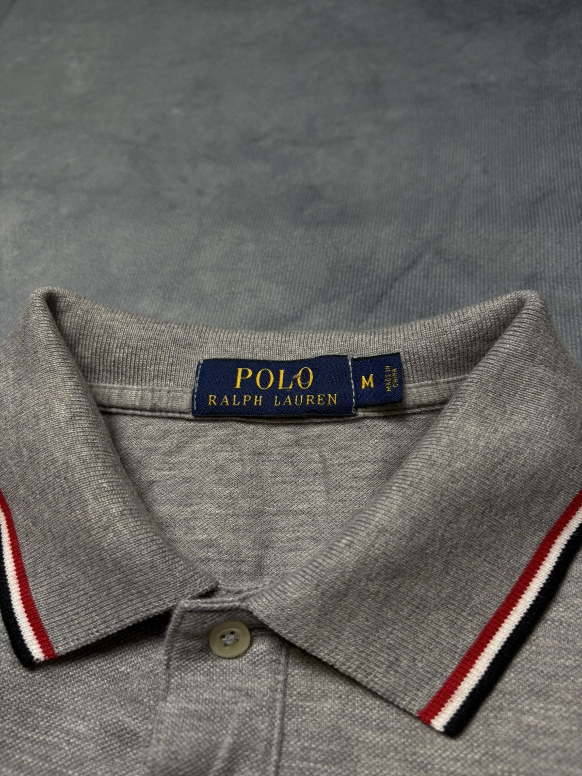 Polo Ralph Lauren × Vintage Ralph Lauren Long Sleeve Polo Shirt Grey – Size M Size US M / EU 48-50 / 2 - 3 Thumbnail