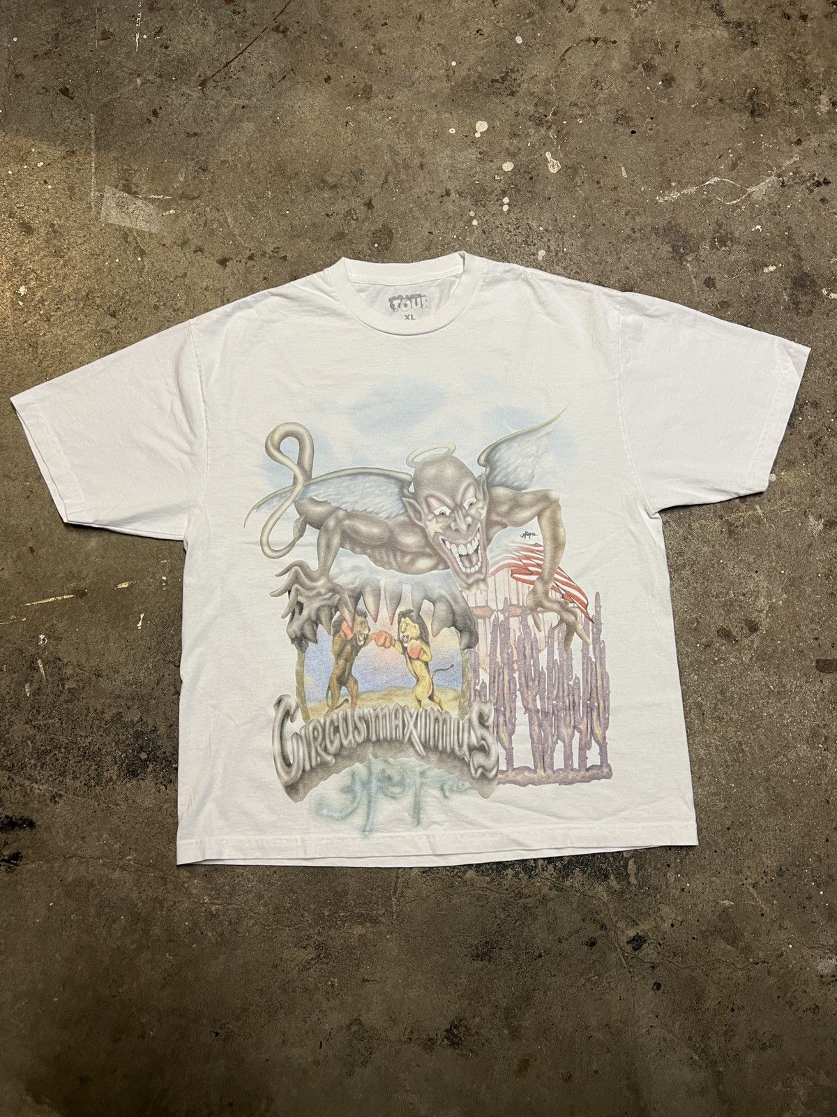 Travis Scott Travis Scott Circus Maximus 2023 Tour Merch XL white rare ...