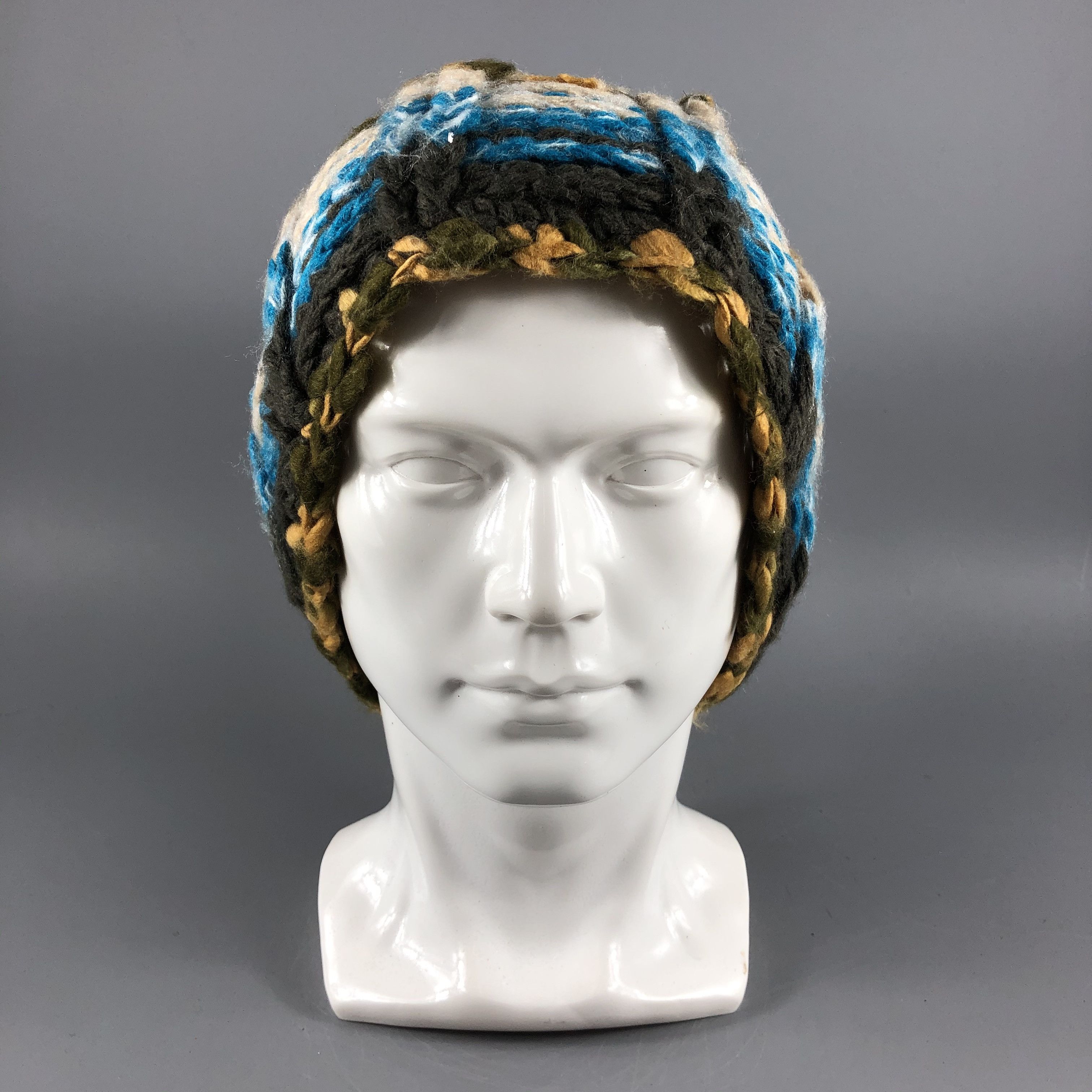 image of Vintage Japanese Hats Aran Isle Beanie Snow Hat Snow Cap B144, Men's
