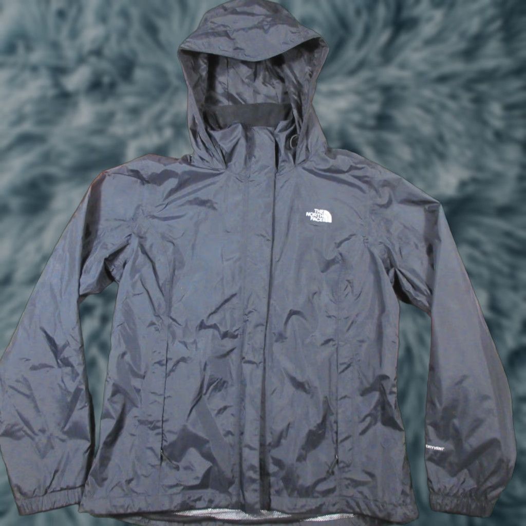 The North Face The North Face Dryvent Jacket Women L Black Lined Stow Hood Lightweight EUC Size L / US 10 / IT 46 - 1 Thumbnail